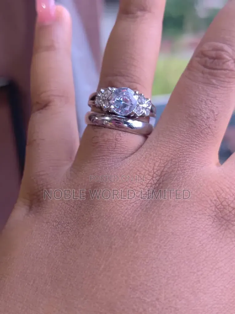 Silver Non Tarnish Steel Wedding Rings Ft 1