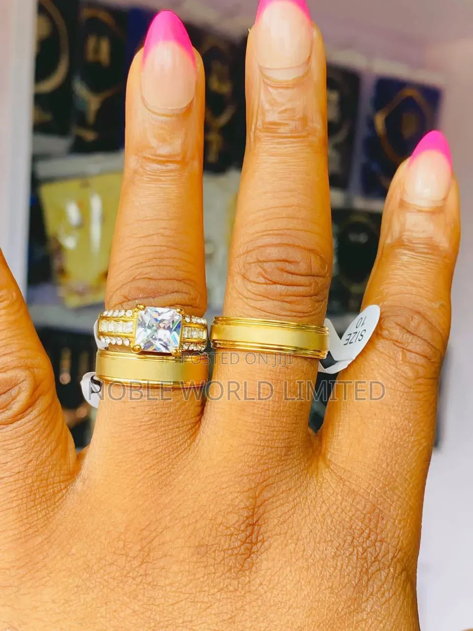 Gold Wedding Steel Rings Fr 7