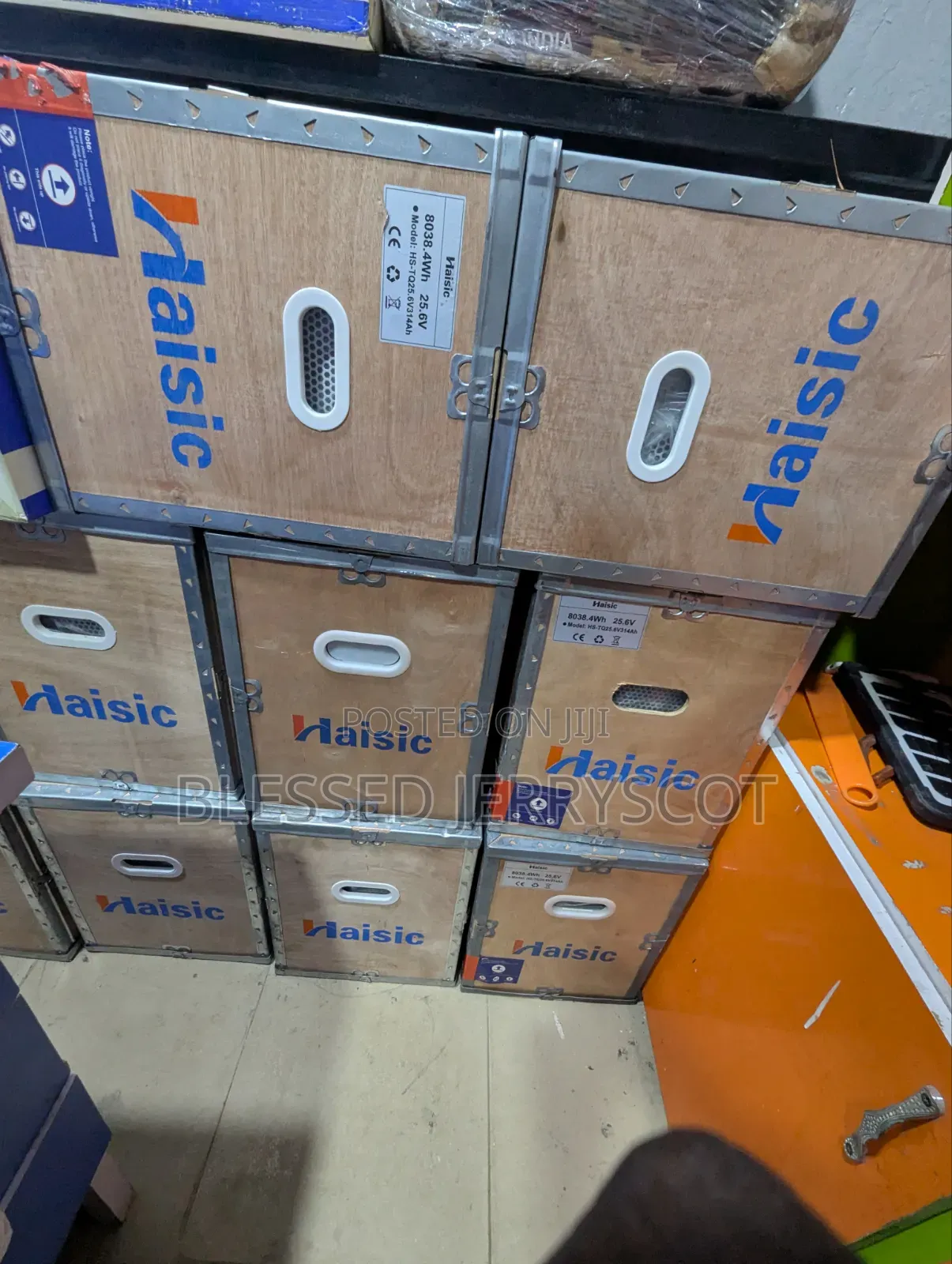 Haisic 8kwh 24v Lithium Ion Solar Inverter Batteries in Stock.
