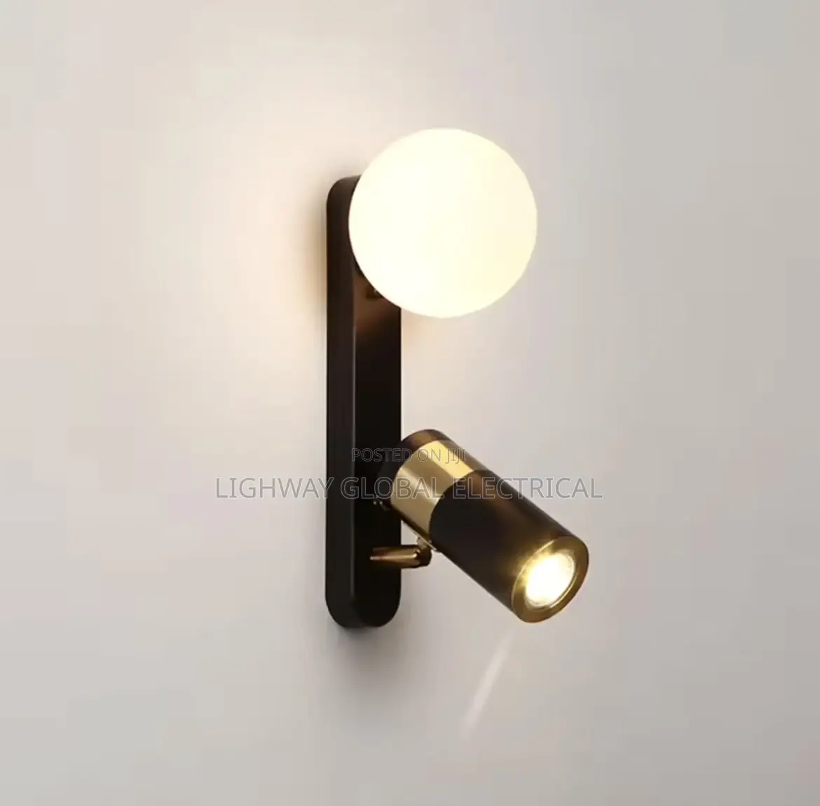 Modern Luxury Dual Rotateable Bedside Wall Sconce Light