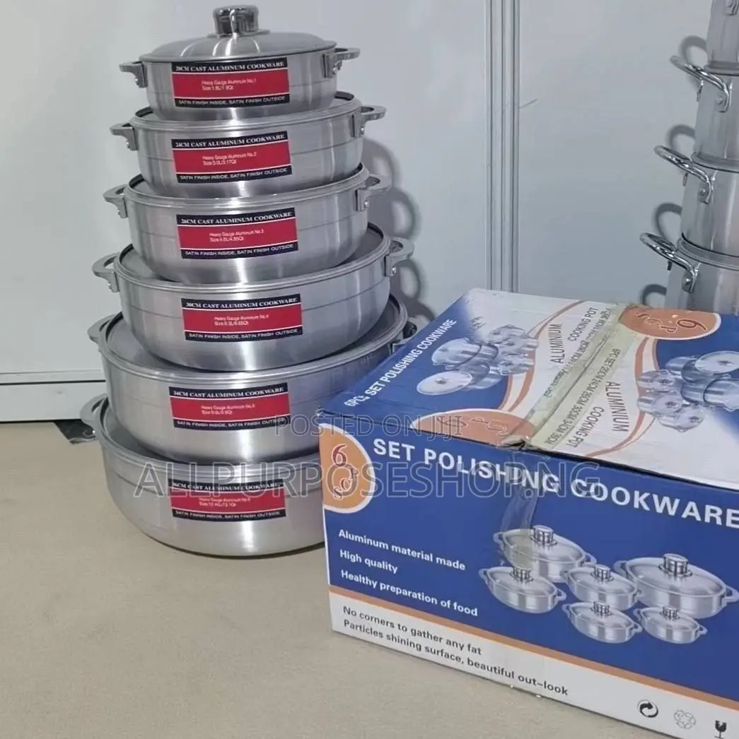 6pieces Aluminium Set of Pot