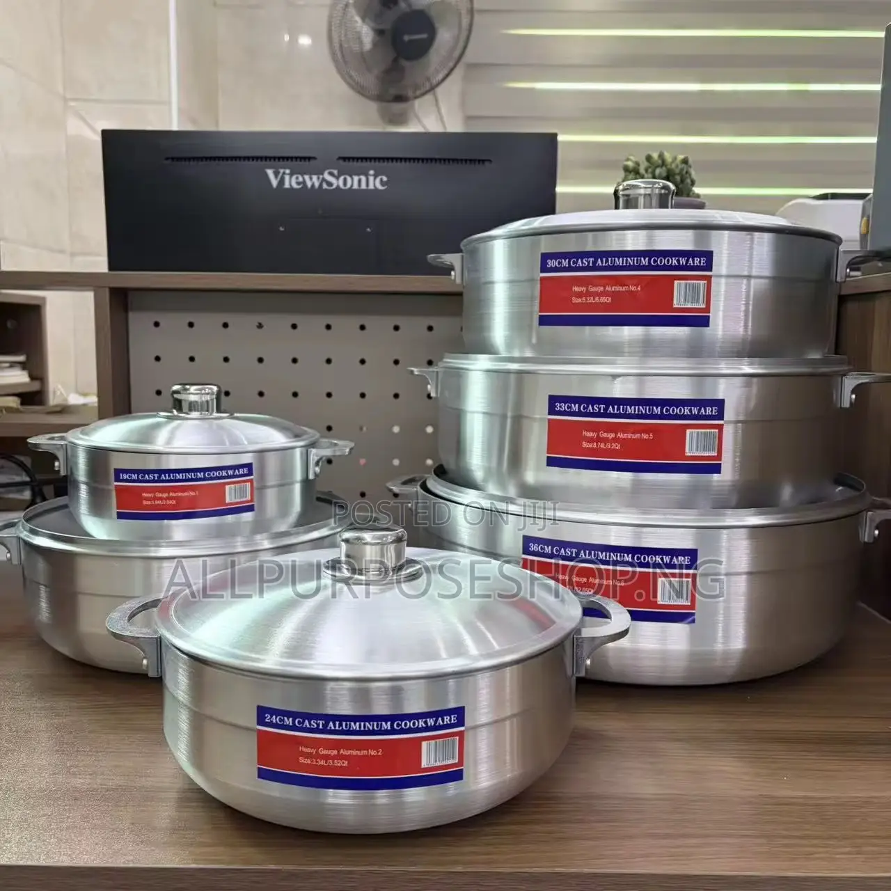 6pieces Aluminium Set of Pot