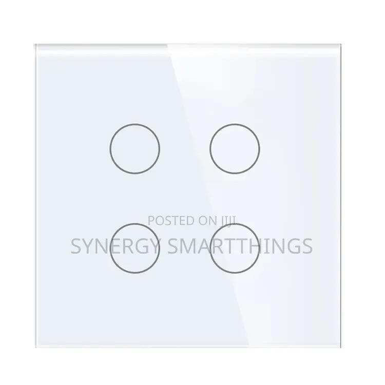 Tuya Wifi Smart 4 Gang Touch Switch White Color