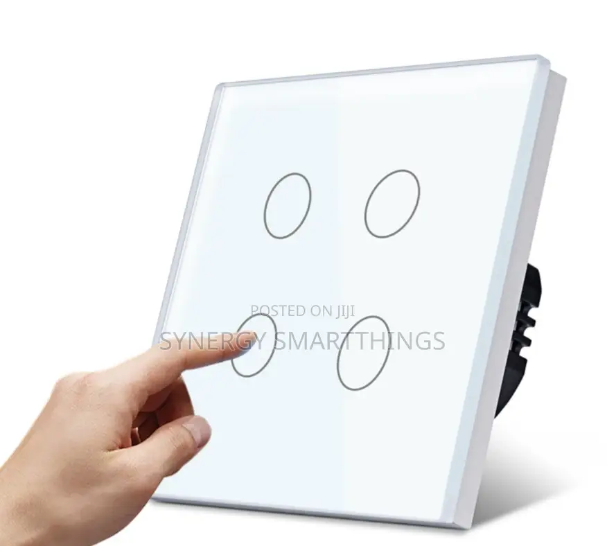 Tuya Wifi Smart 4 Gang Touch Switch White Color