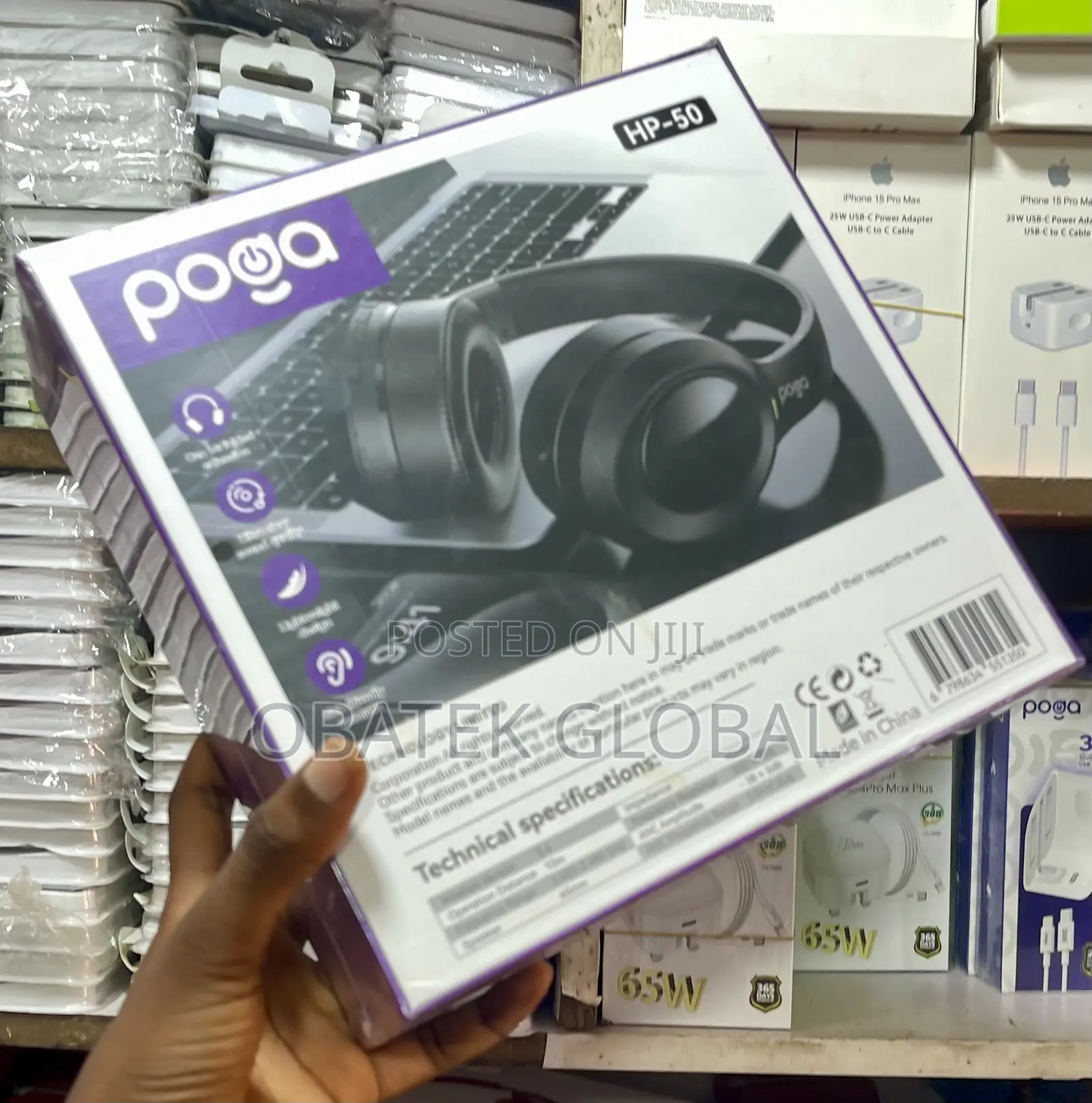Poga Hp-50 Wireless Headband Headphones