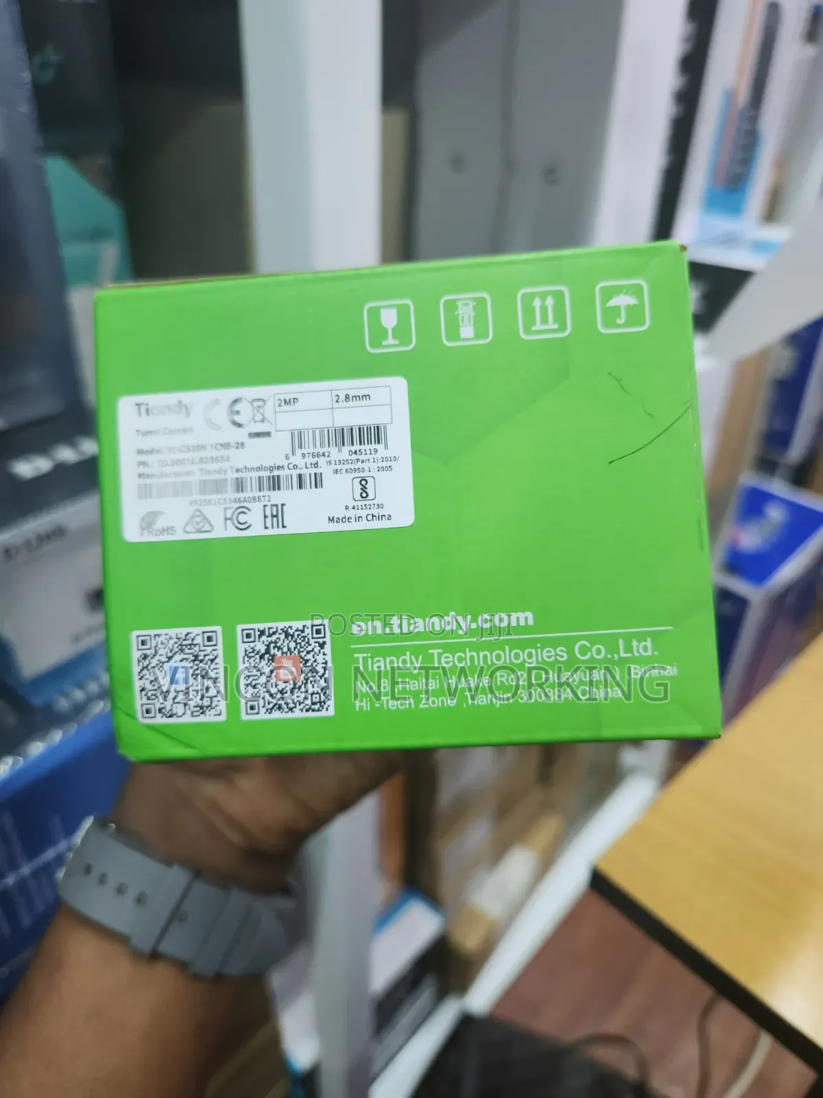 Tiandy 2mp Ip Indoor Camera