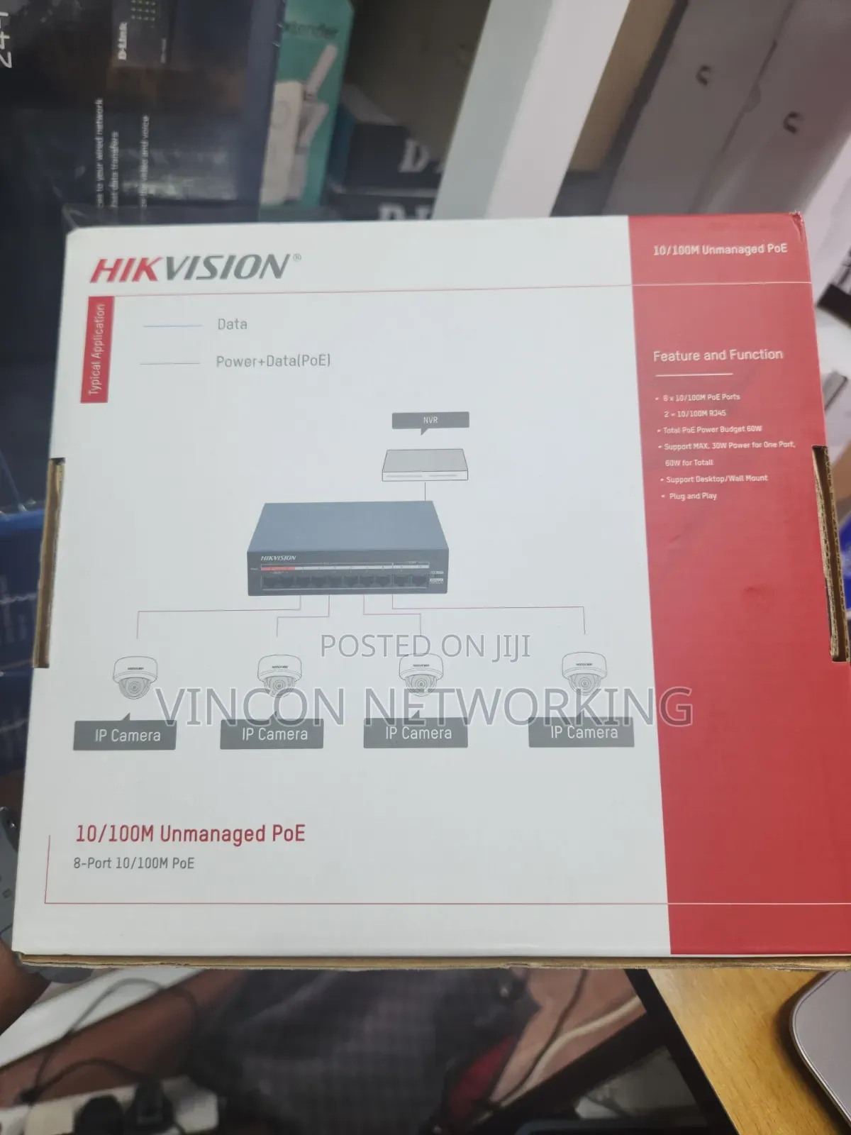 Hikvision 8-Port 10/100 Unmanaged Poe