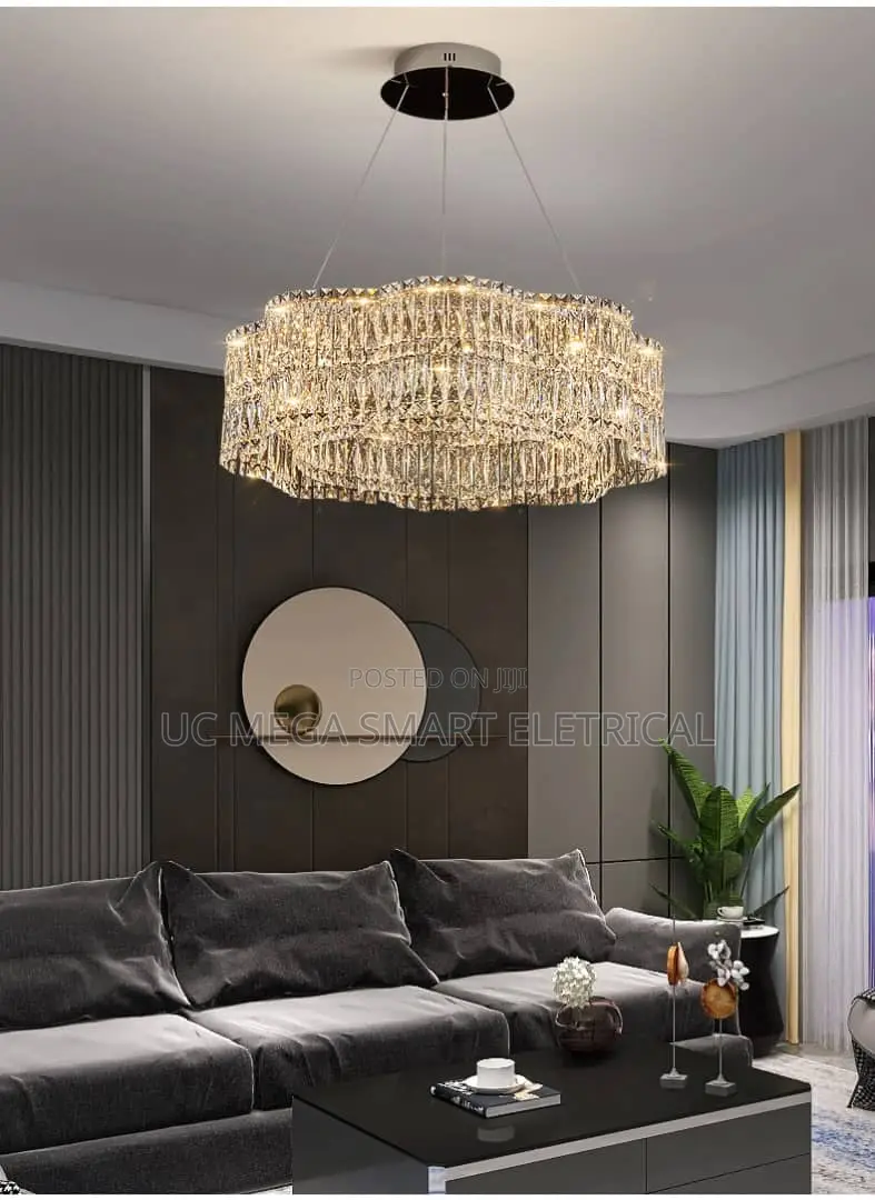 Modern Luxury Led Crystal Chandeliers Home Villa Decoration Livingroom