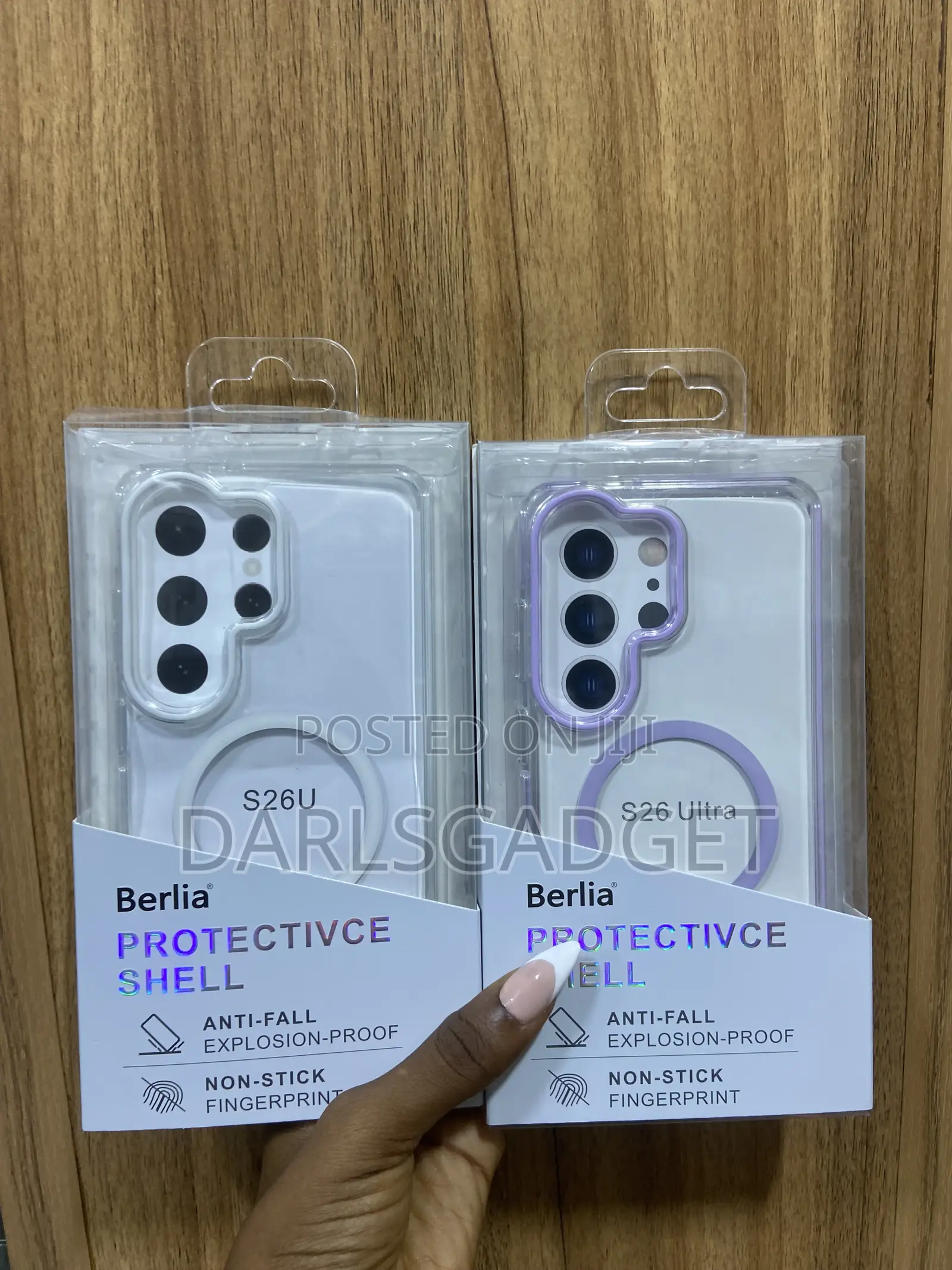 Berlia S26 Ultra Magnetic Clear Case Shockproof Protective Cover