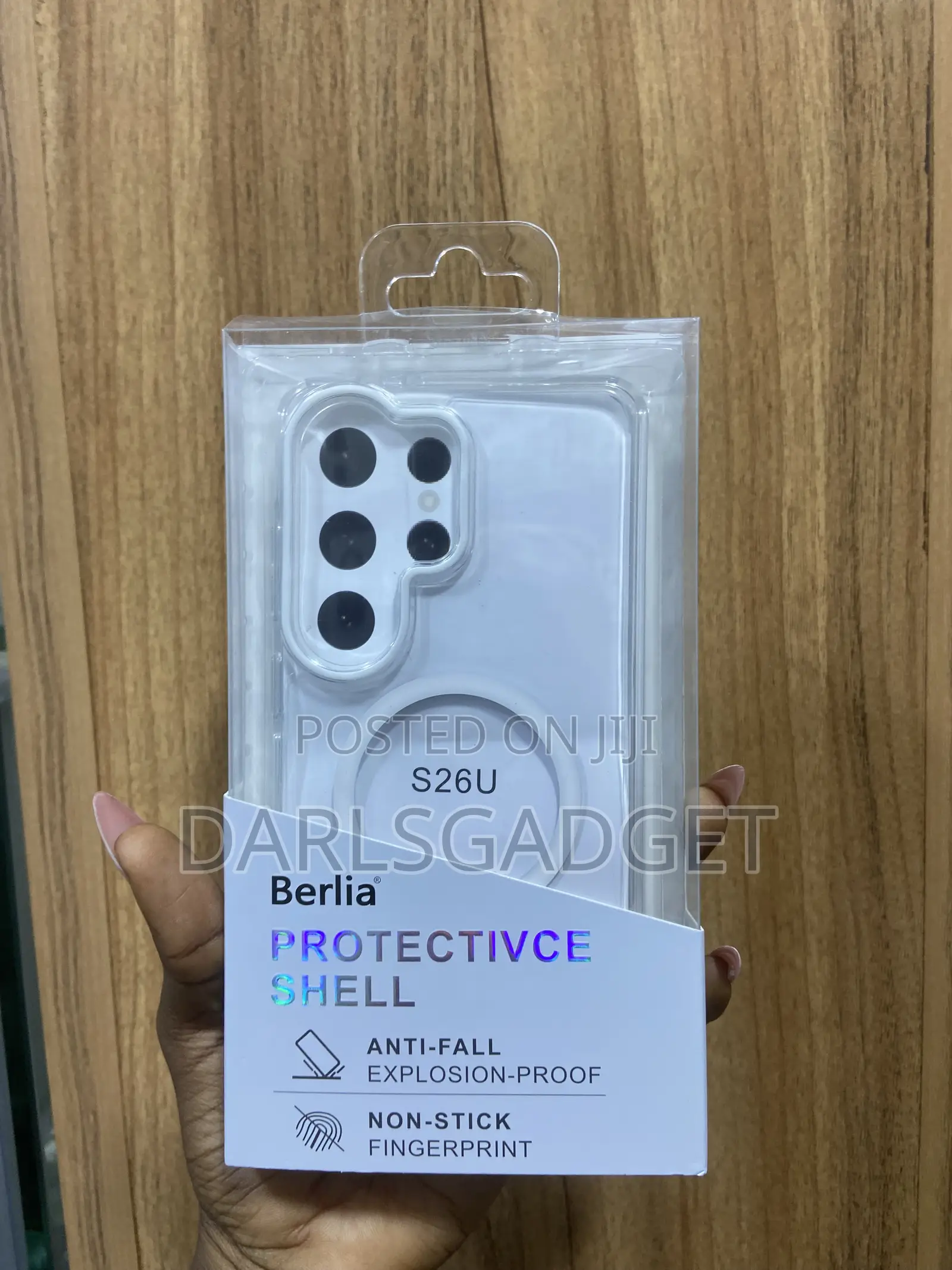 Berlia S26 Ultra Magnetic Clear Case Shockproof Protective Cover