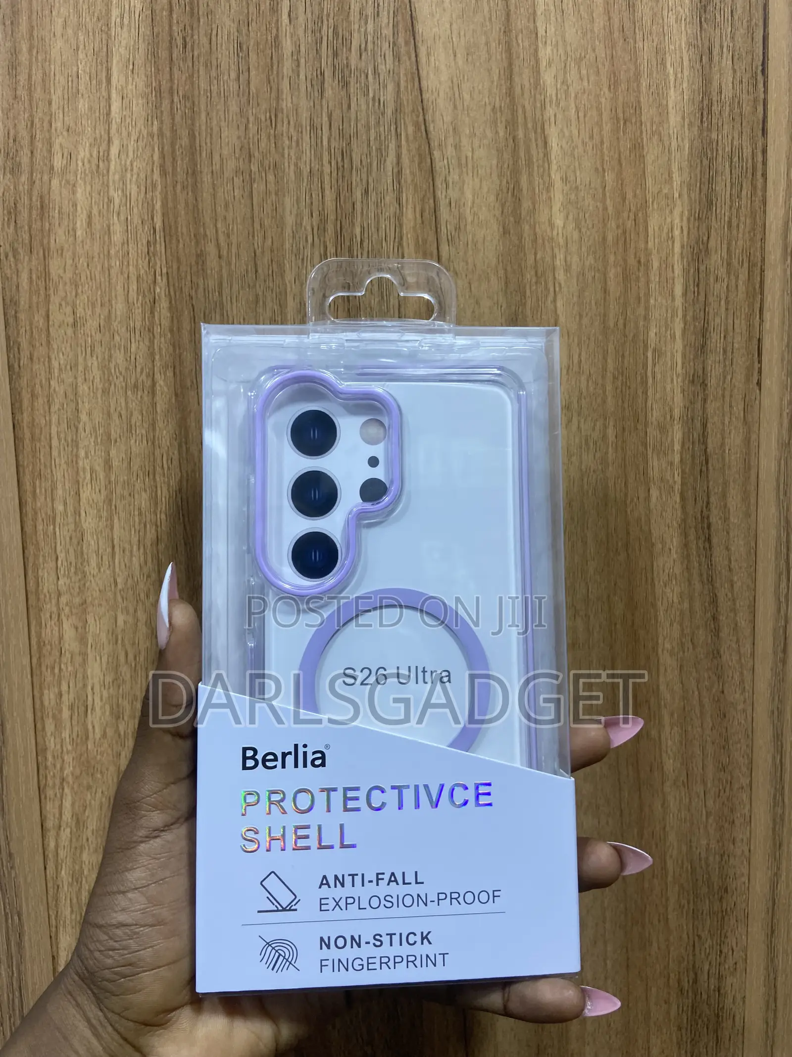 Berlia S26 Ultra Magnetic Clear Case Shockproof Protective Cover