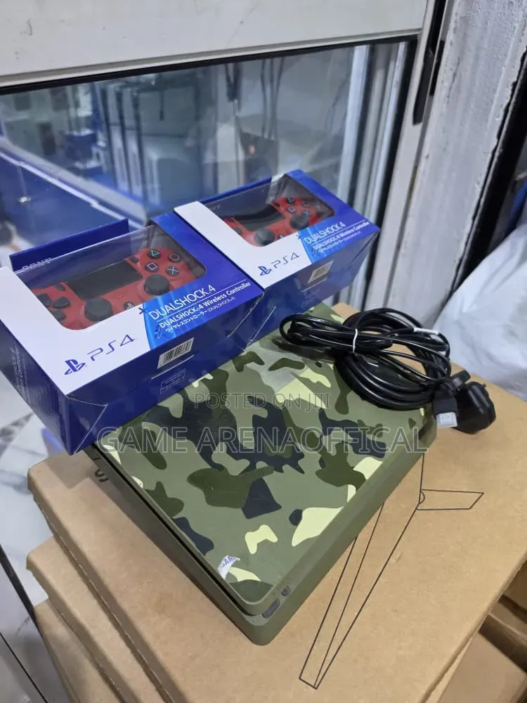 Ps4 Slim + Dual Pads + Hot Games – Plug Play