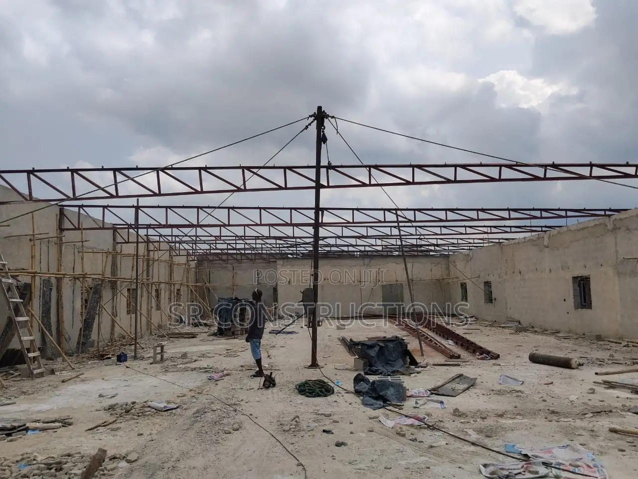 Steel Roof Truss Fabrication Installation Services (Iron Roofing)