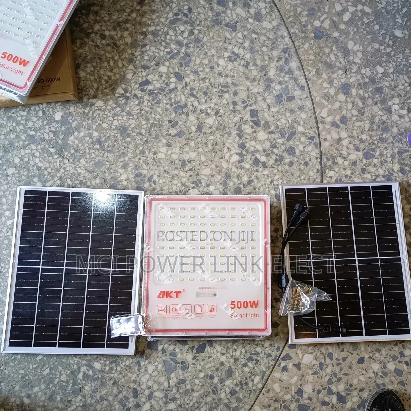 500w Solar Floodlight Akt With Panel