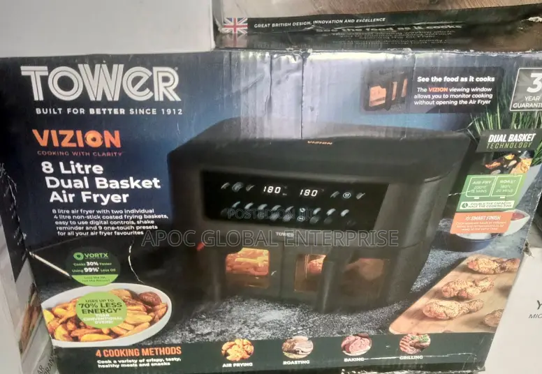 Tower Vizion 8l Dual Basket Air Fryer