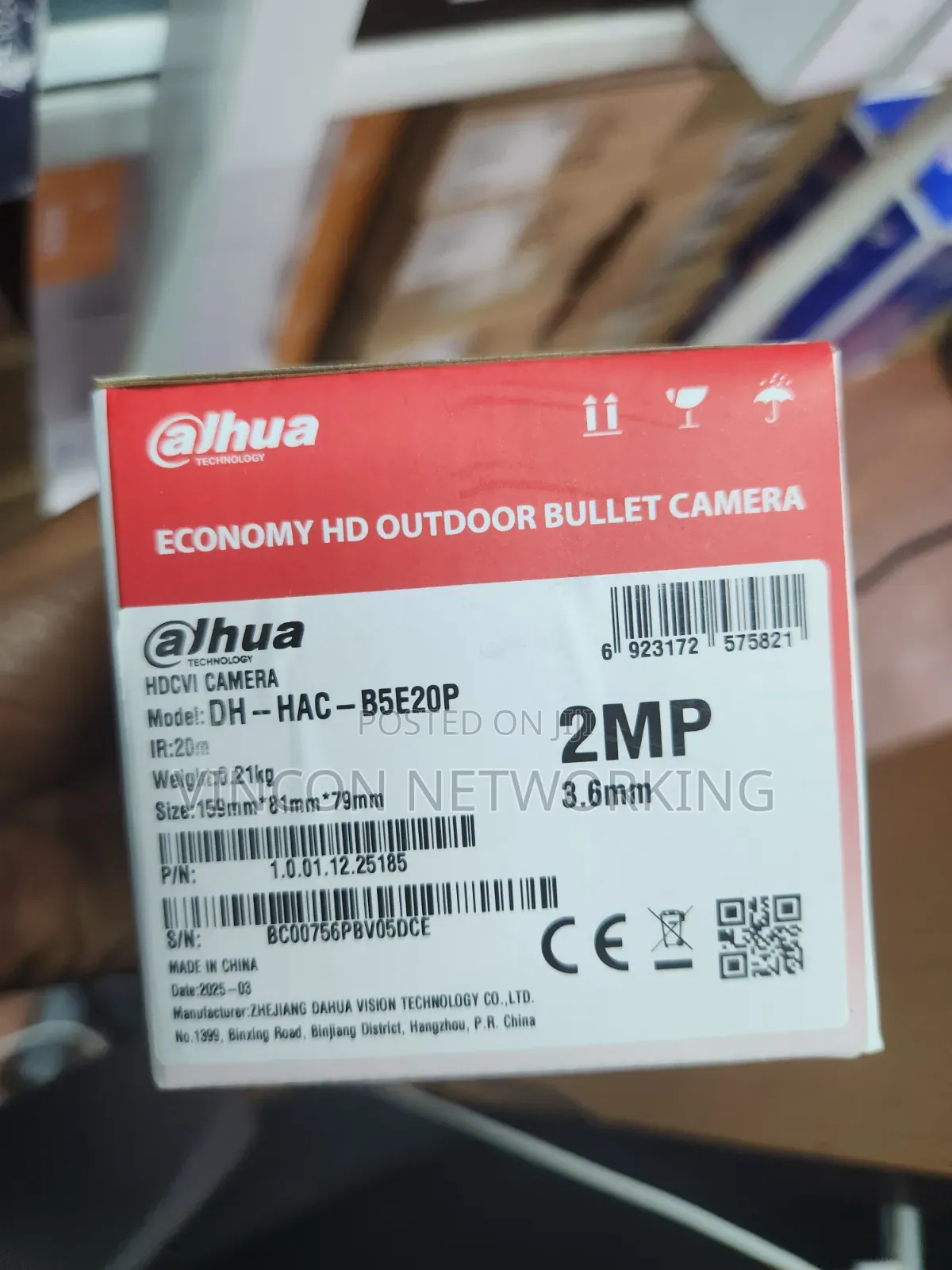 Dahua 2mp Outdoir Bullet Camera(Dh-Hac-B5e20p)