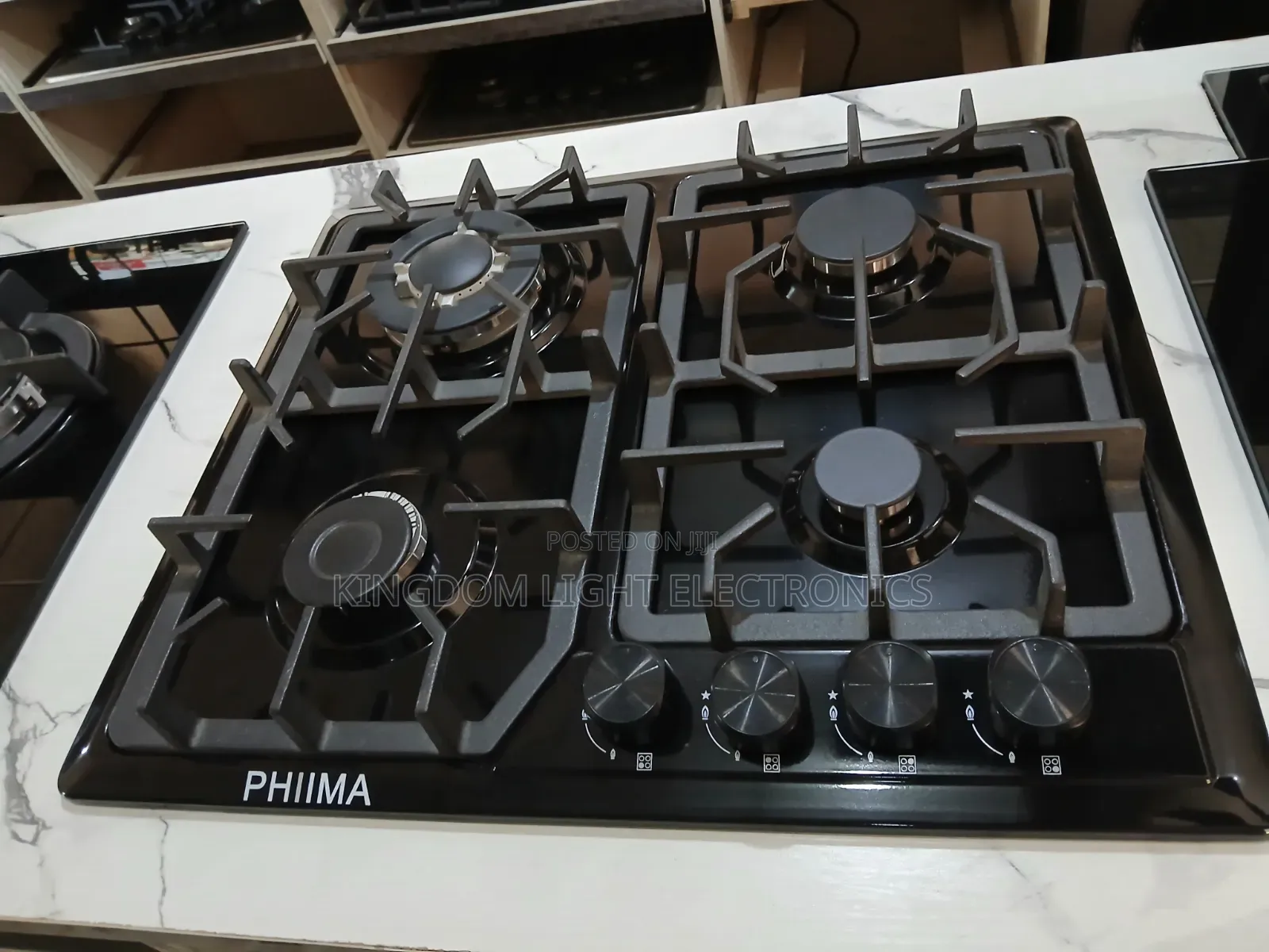 Phima Luxury Inbuilt 4 Burners Gas Cooker  Copper
