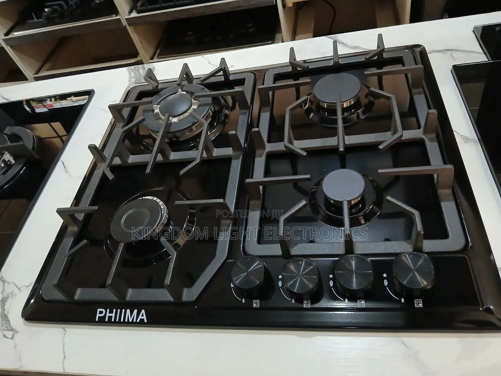 Phima Luxury Inbuilt 4 Burners Gas Cooker  Copper