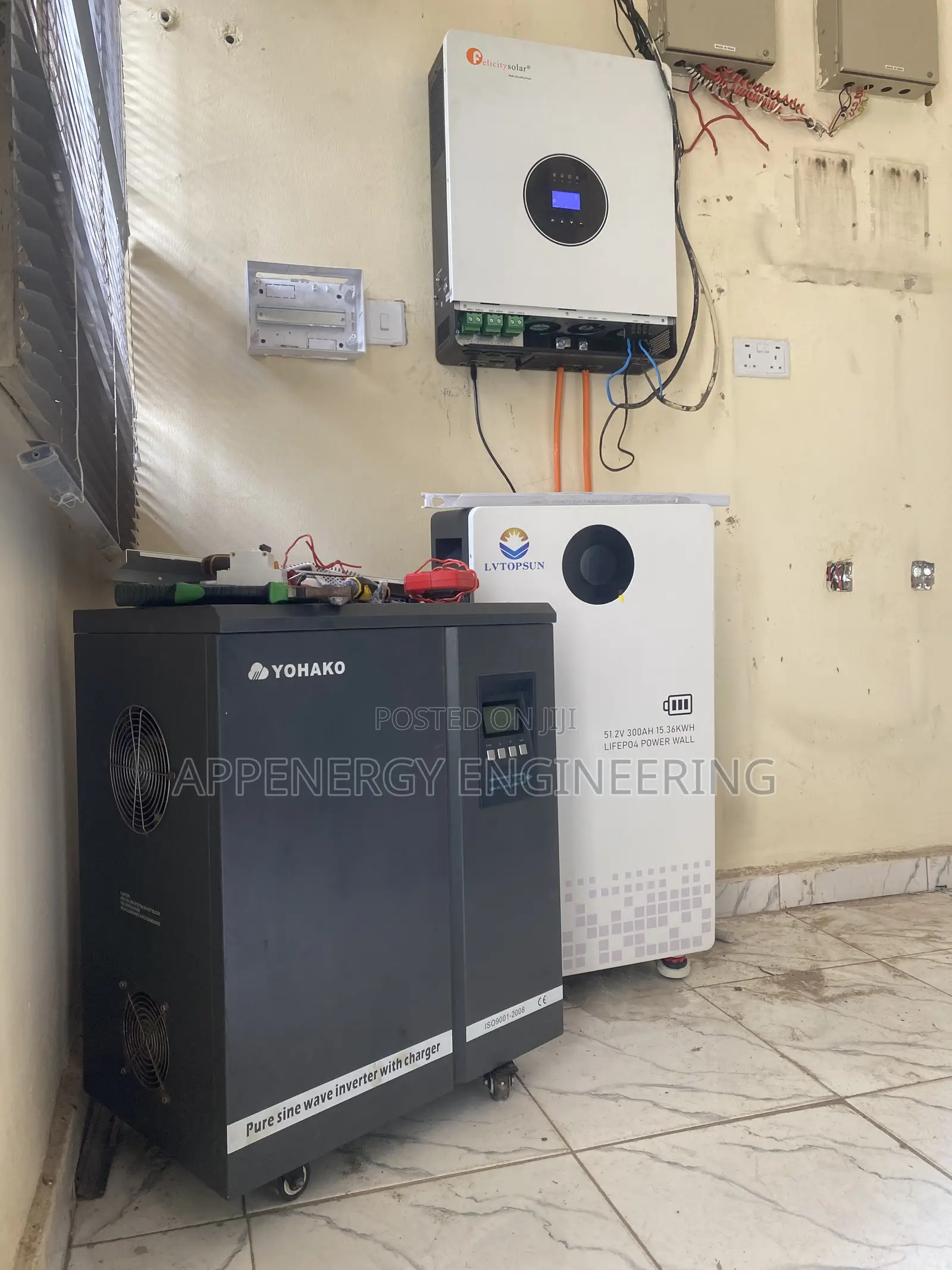 Lvtopsun 15kwh and Felicity Inverter 12kw 15w Pv Input