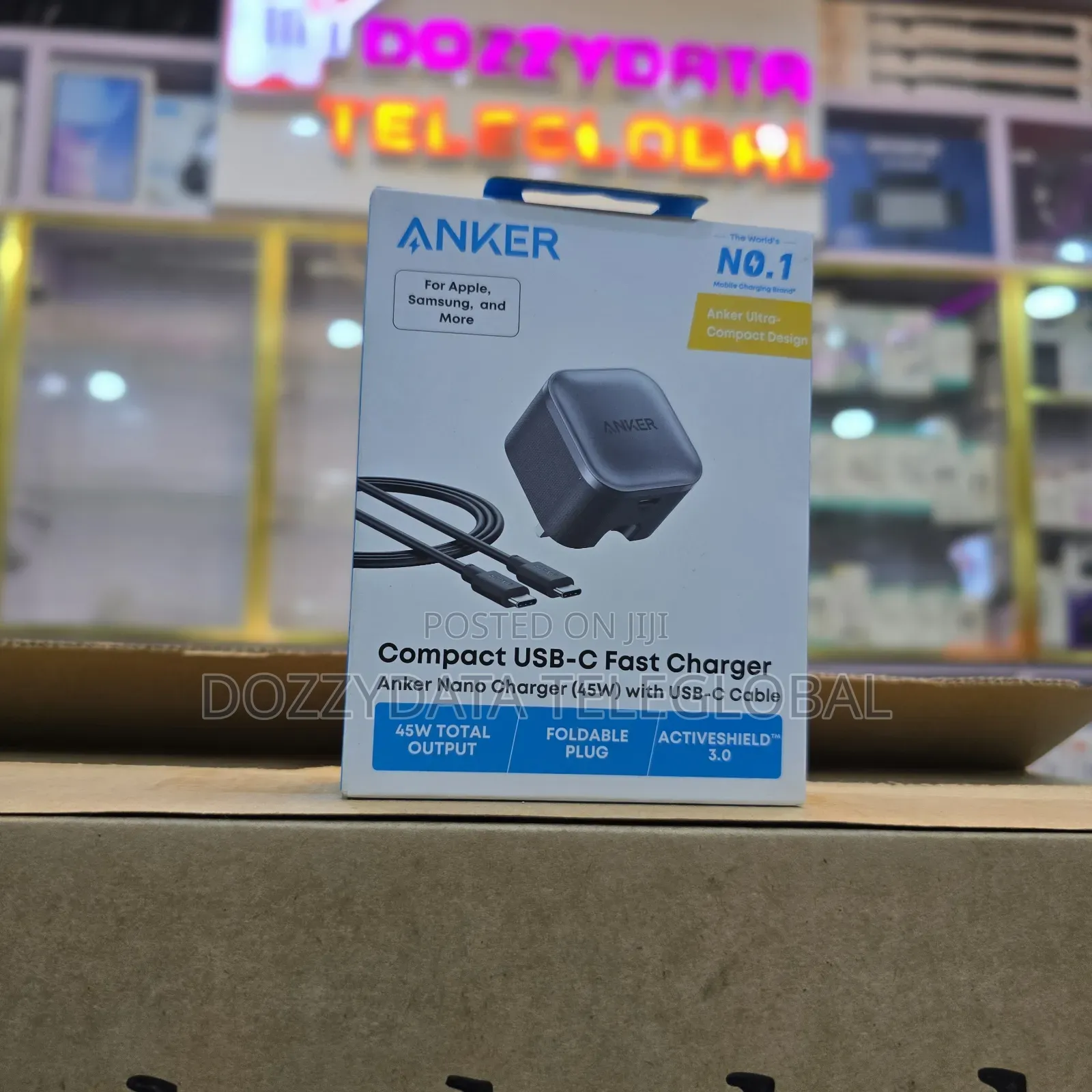 Anker Nano Charger 45w With Usb-C Cable