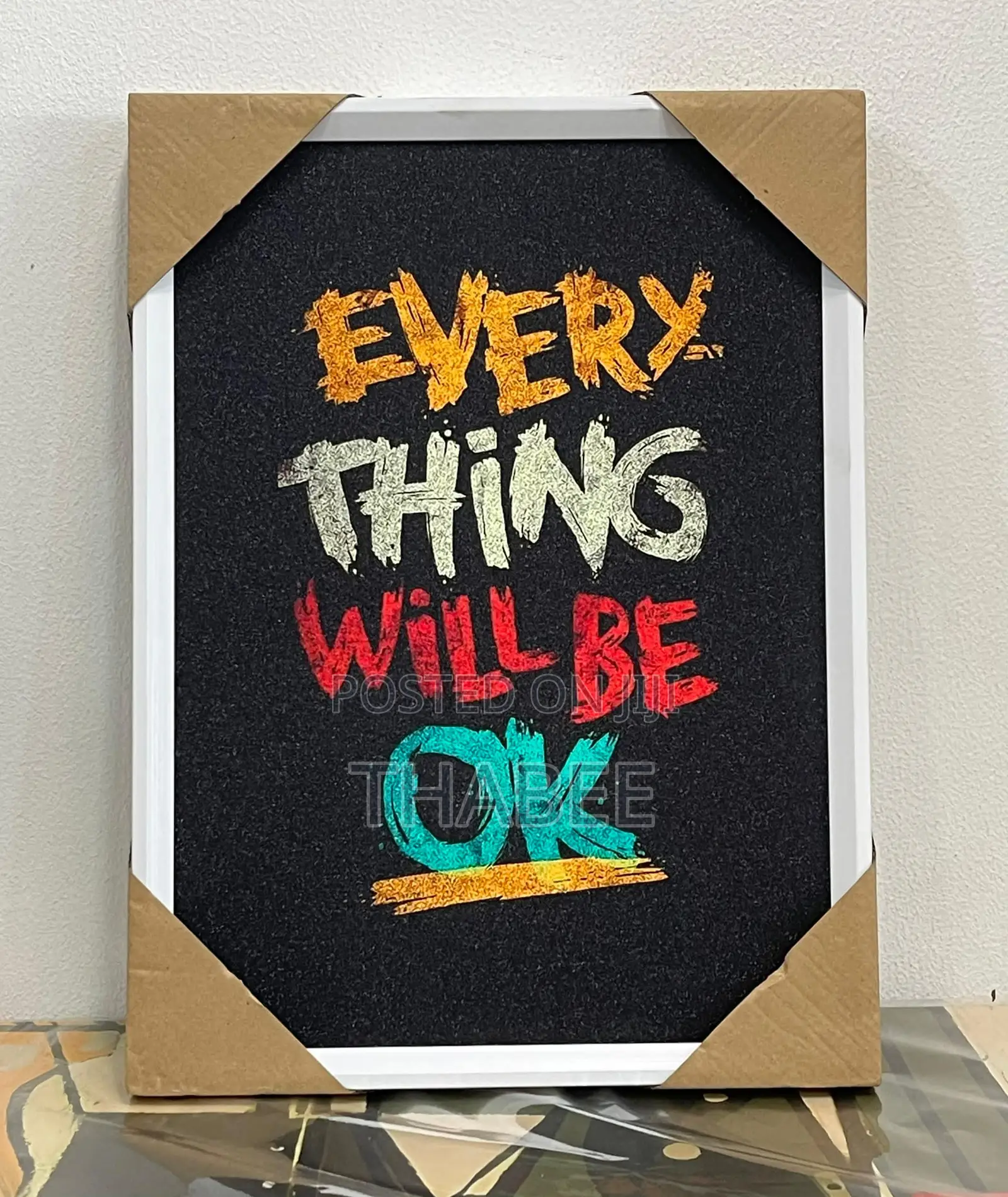 Motivational Wall Art Canvas Frame 40 X 30