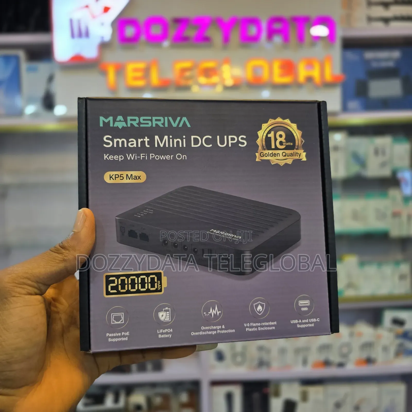 Marsriva Kp5 Max 20000mah Smart Mini Dc Router Ups 18 Watt