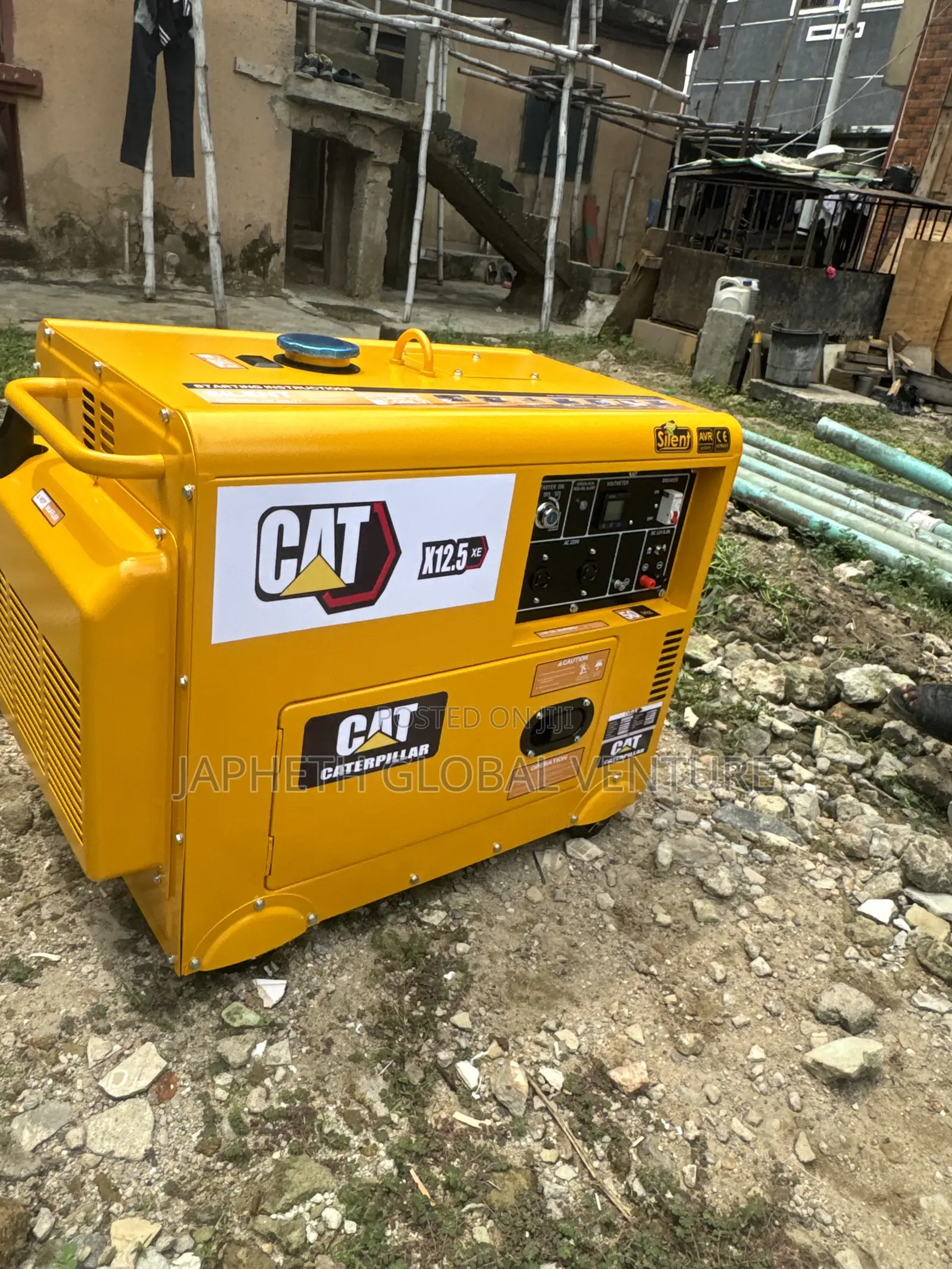 Cat 10kva Soundproof Generator – 100% Copper Coil, Reliable Power