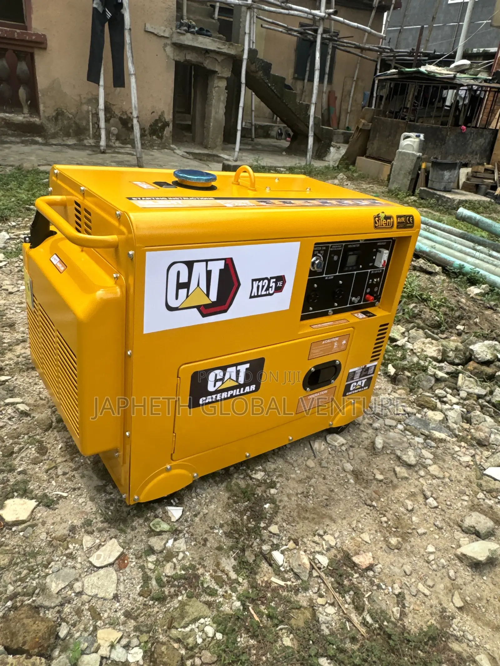 Cat 10kva Soundproof Generator – 100% Copper Coil, Reliable Power
