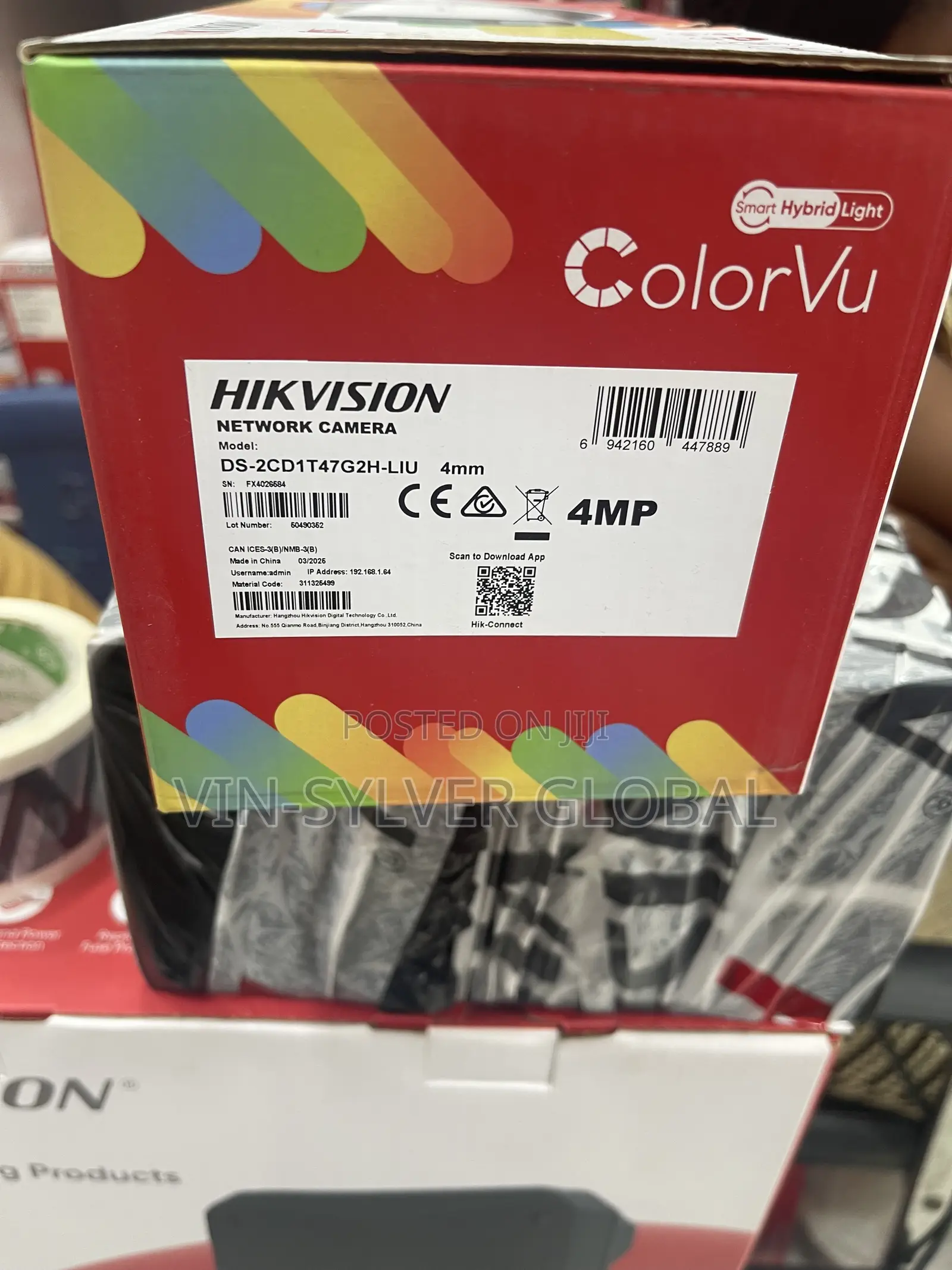 Hikvision 4mp Ip Outdoor Camera With Audio and Colored