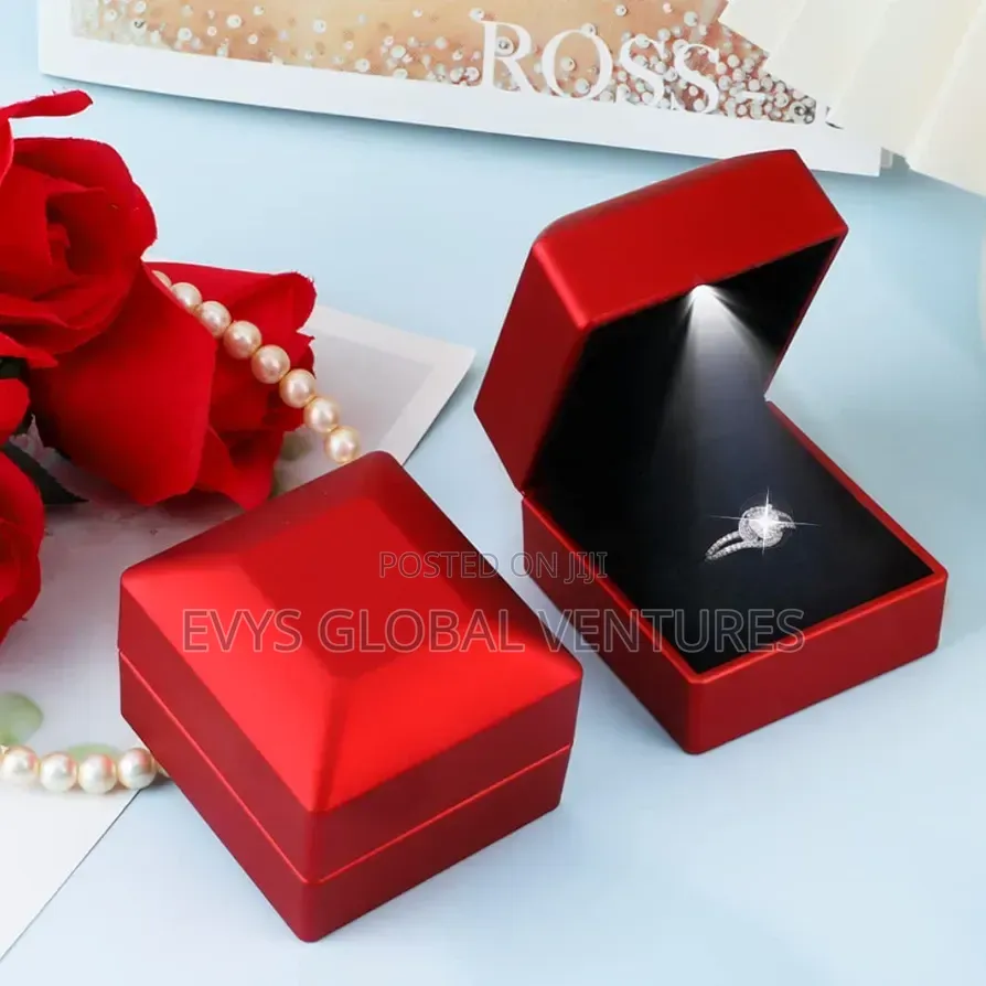 Red Ring Box With Led Light