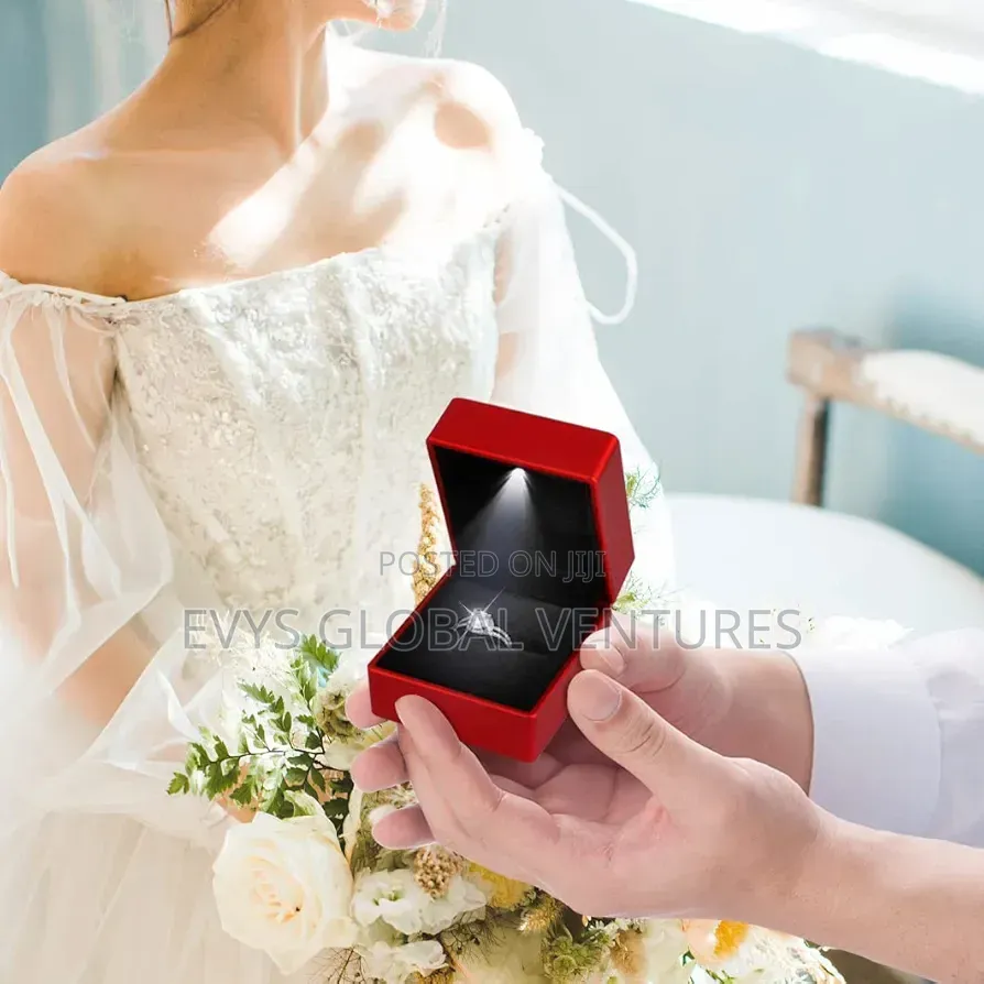 Red Ring Box With Led Light