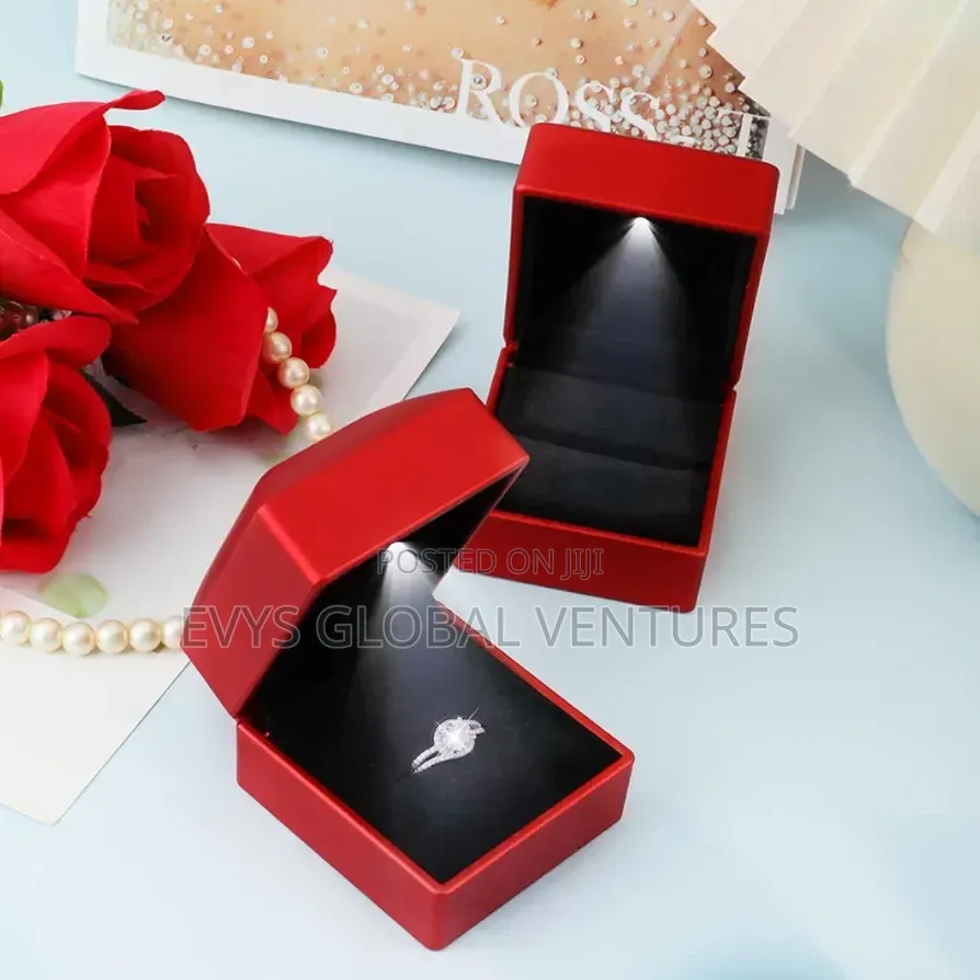 Red Ring Box With Led Light