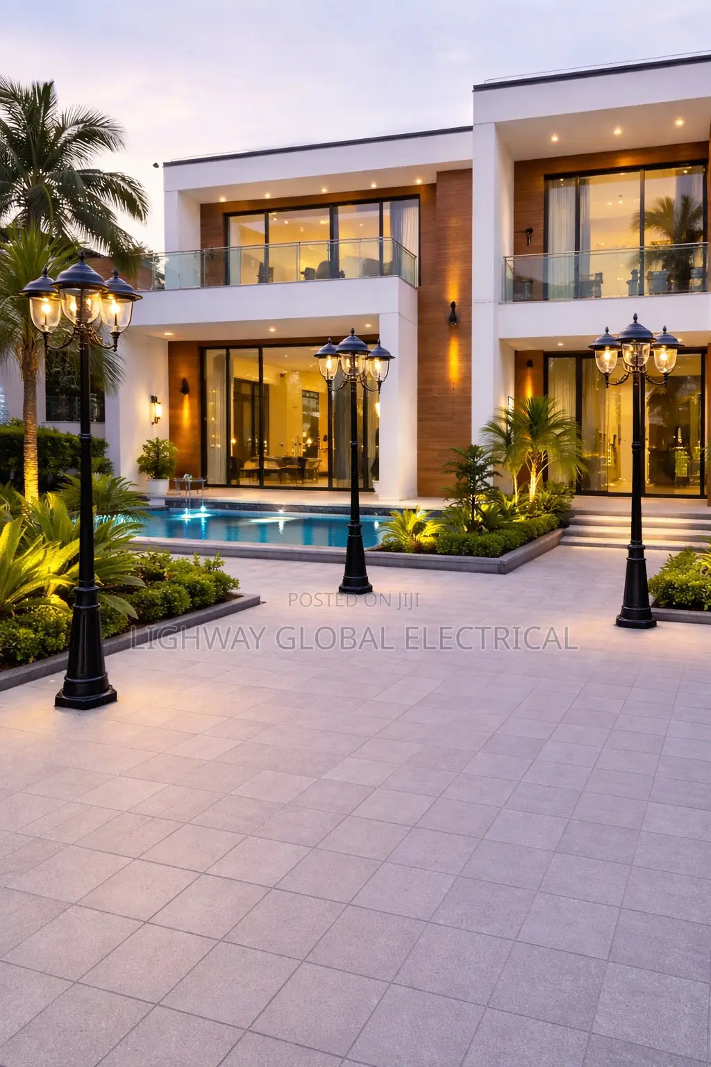 Landscape Street/Compound Standing 3 in 1 Garden Light