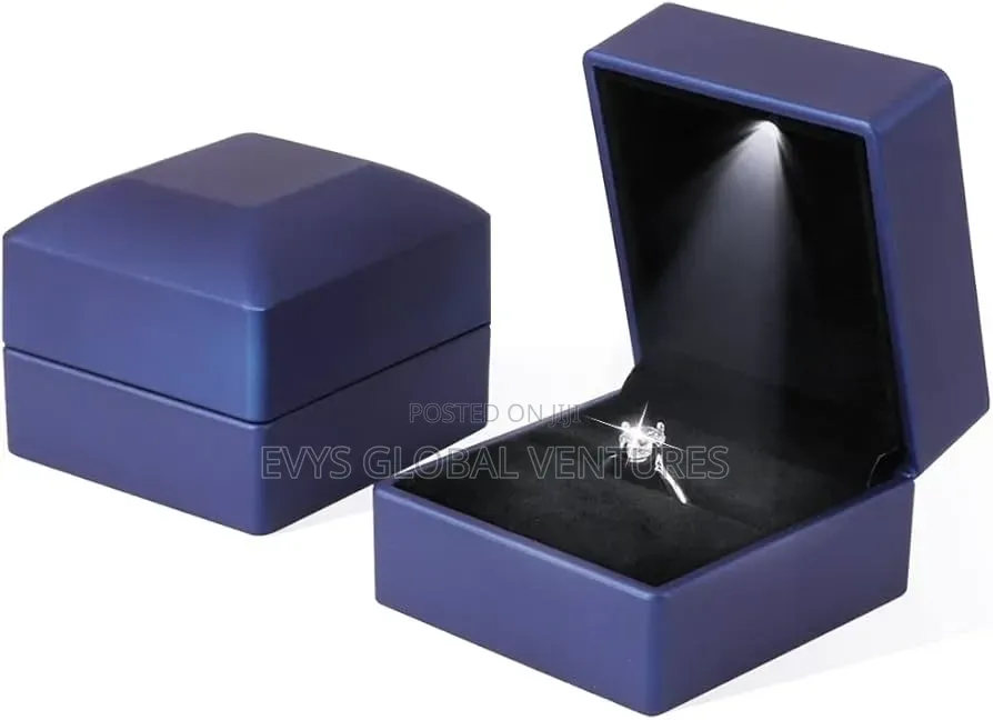 Quality Ring Box With Led Light - Square