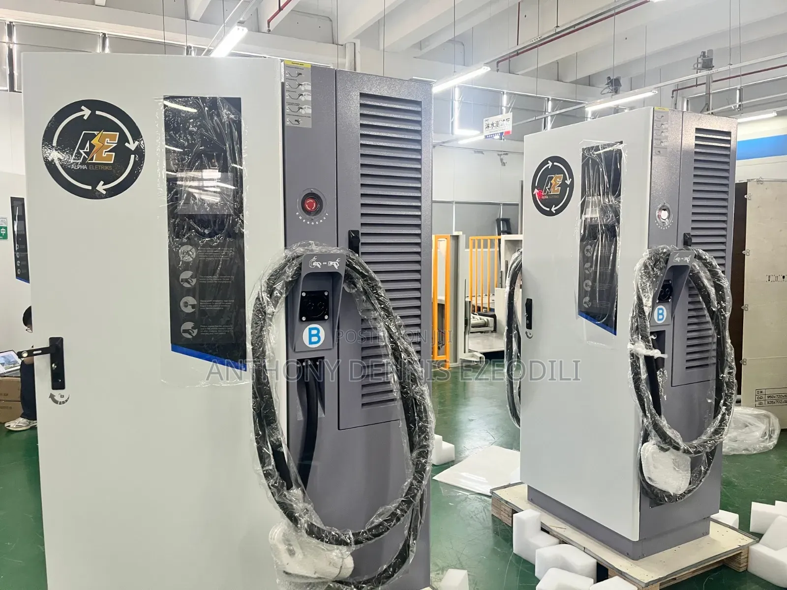 120kw Ev Charger With Double Nozzle And Hose If 5meters