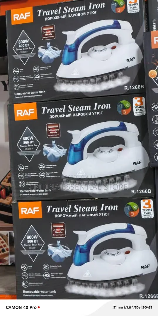 Raf Travel Steam Iron
