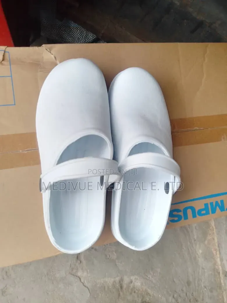 White Slip-on Medical Clogs