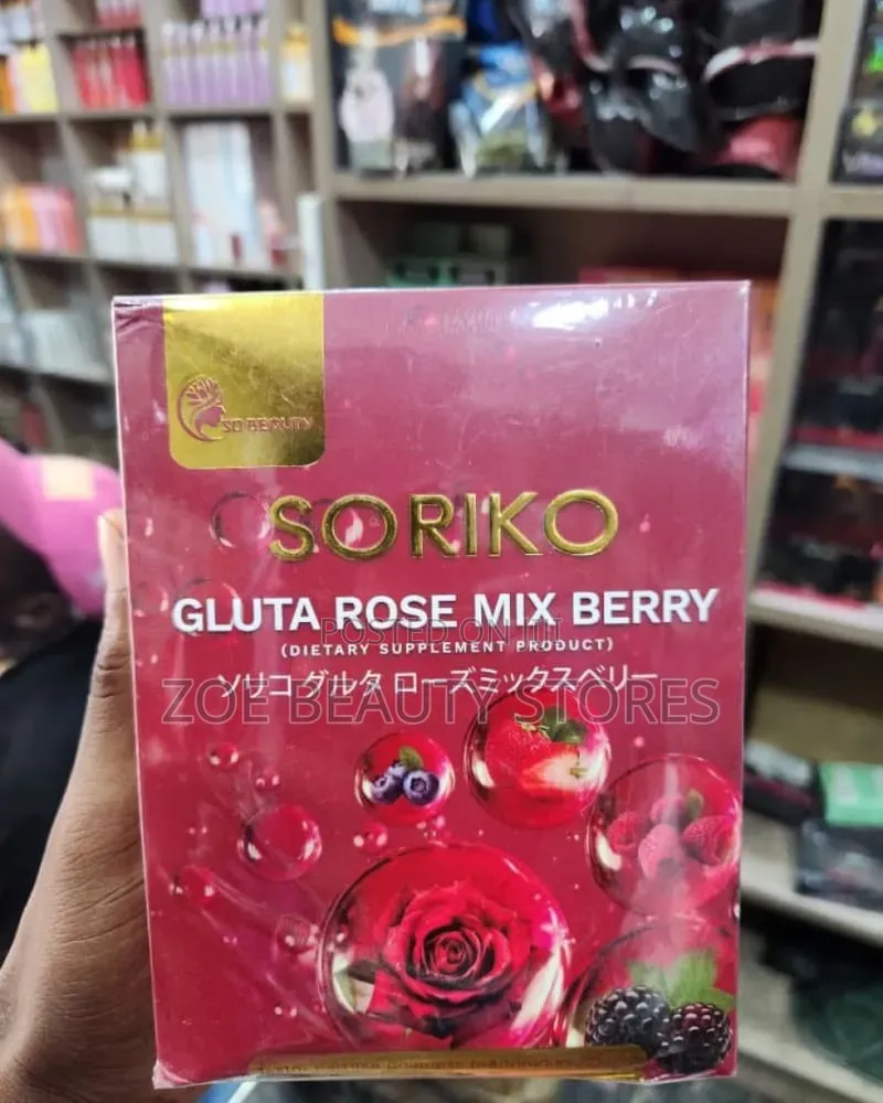 Soriko Gluta Rose Mix Berry Supplement (10 Sachets)