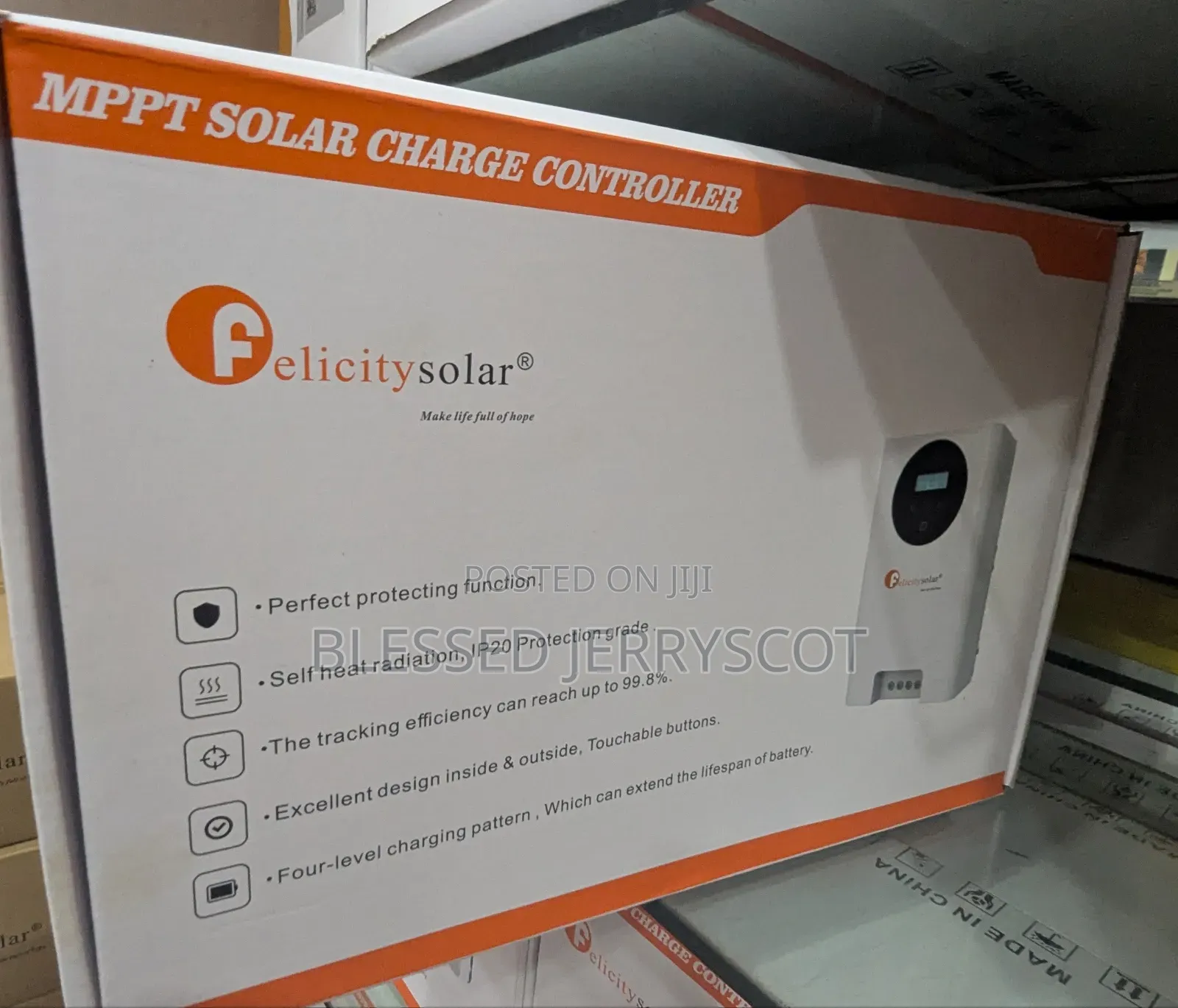 Felicity 80amp 12/24/48v MPPT Solar Charge Controller Available.
