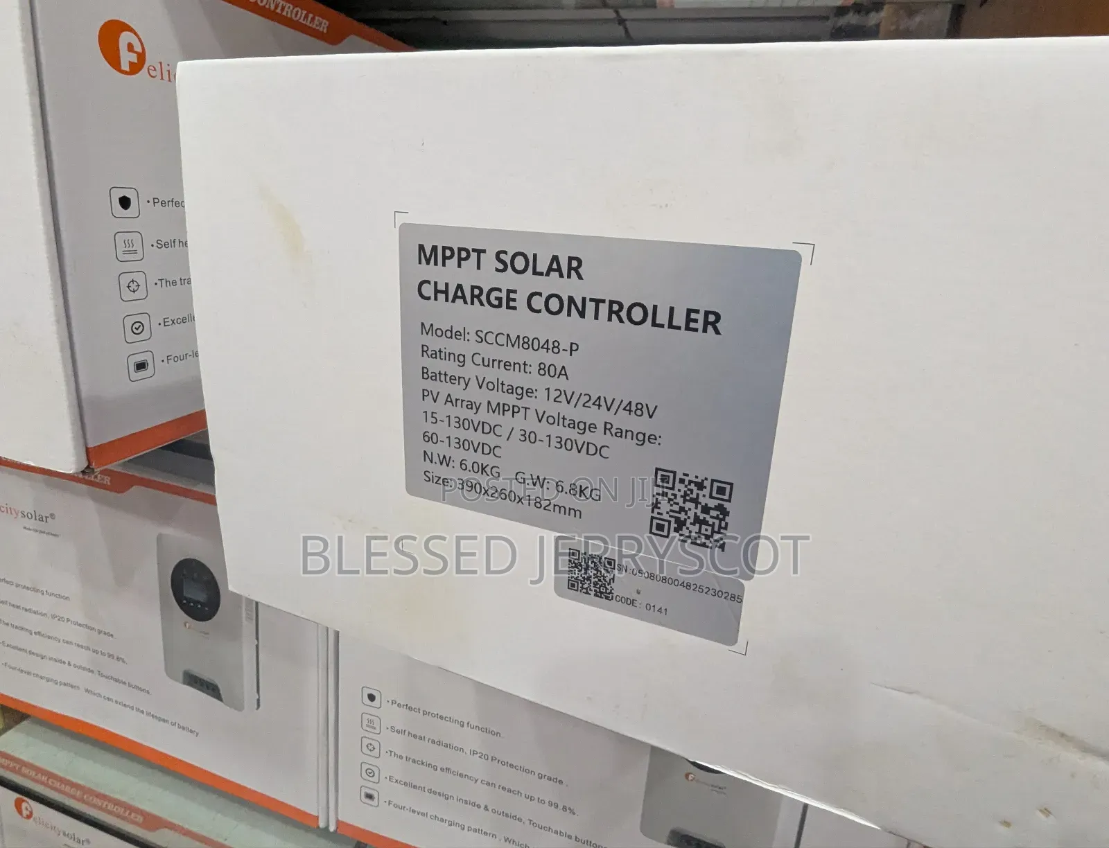 Felicity 80amp 12/24/48v MPPT Solar Charge Controller Available.