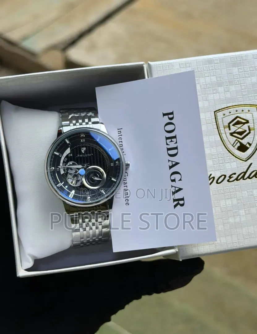 Poedagar Automatic Watch for Men, Luminous Dual, Chronograph