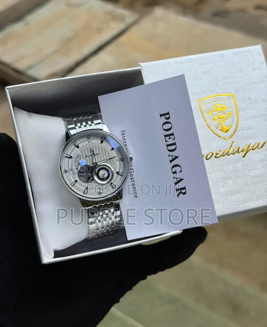Poedagar Automatic Watch for Men, Luminous Dual, Chronograph