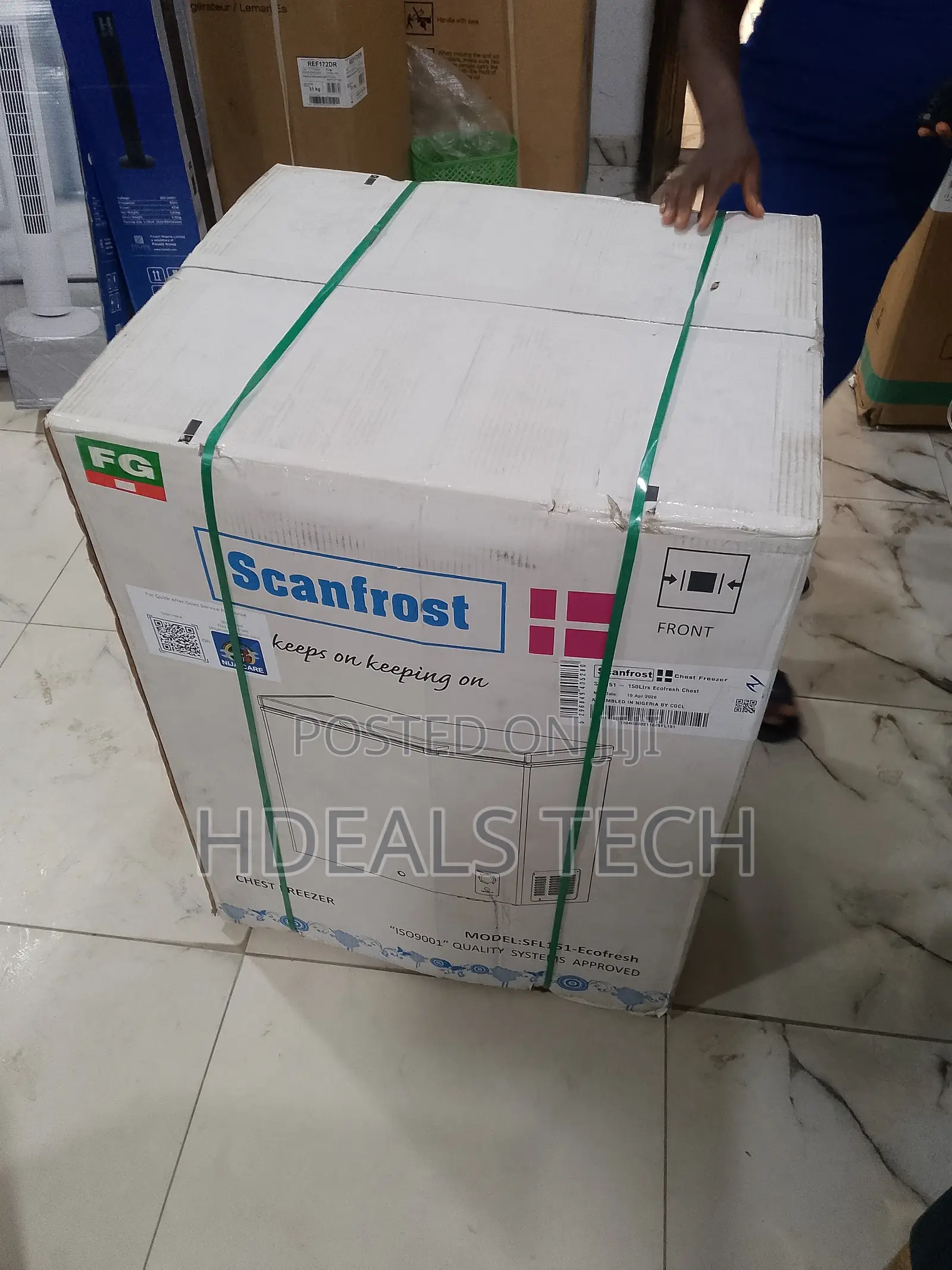 Scanfrost 150l Energy-Efficient Freezer With Fast Cooling Technology