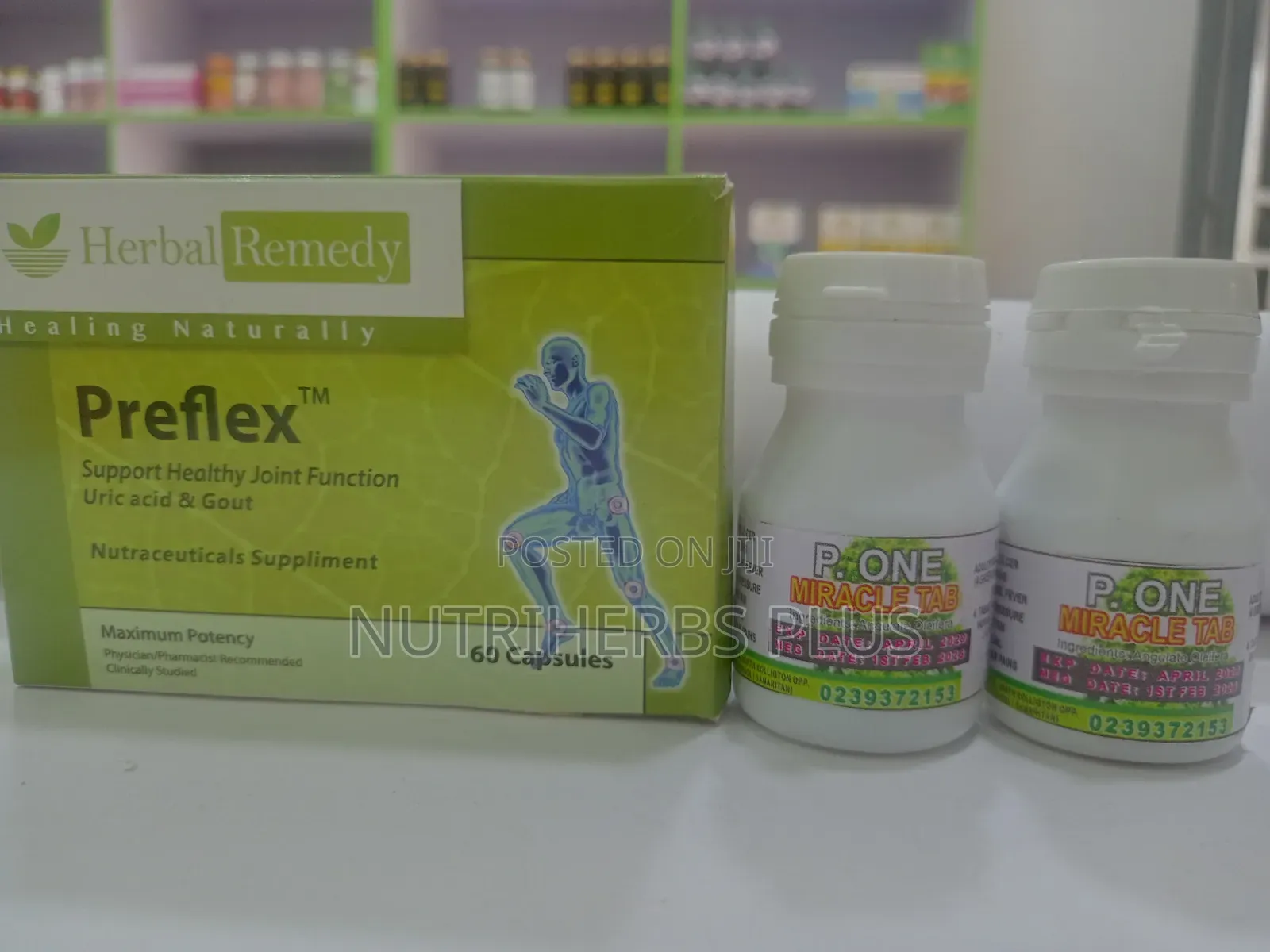 Herbal Remedy Preflex Capsules and P One Miracle Tab: Anti Arthritis