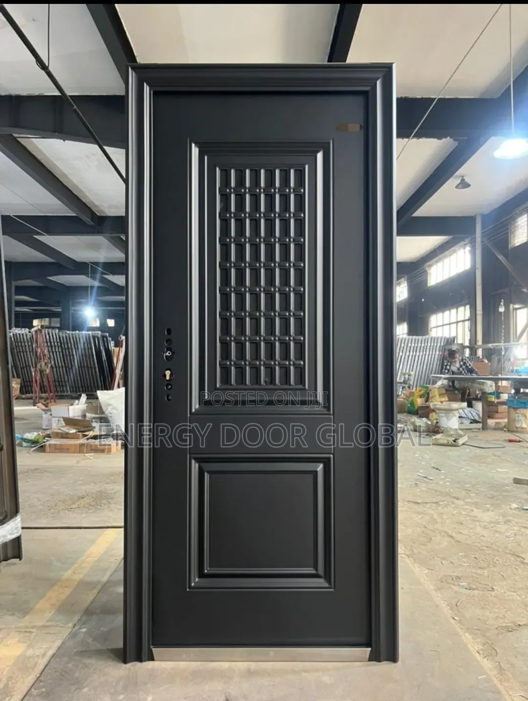 Black Kitchen Steel Net Security Door 3ft/7ft