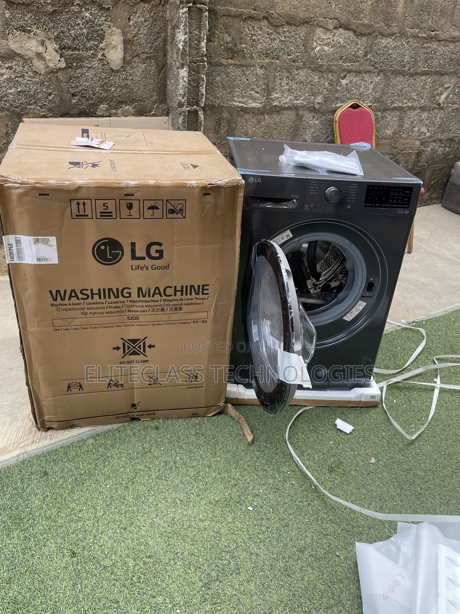Lg Front Load Washing Machine Model Wm4v3ryp6je-F