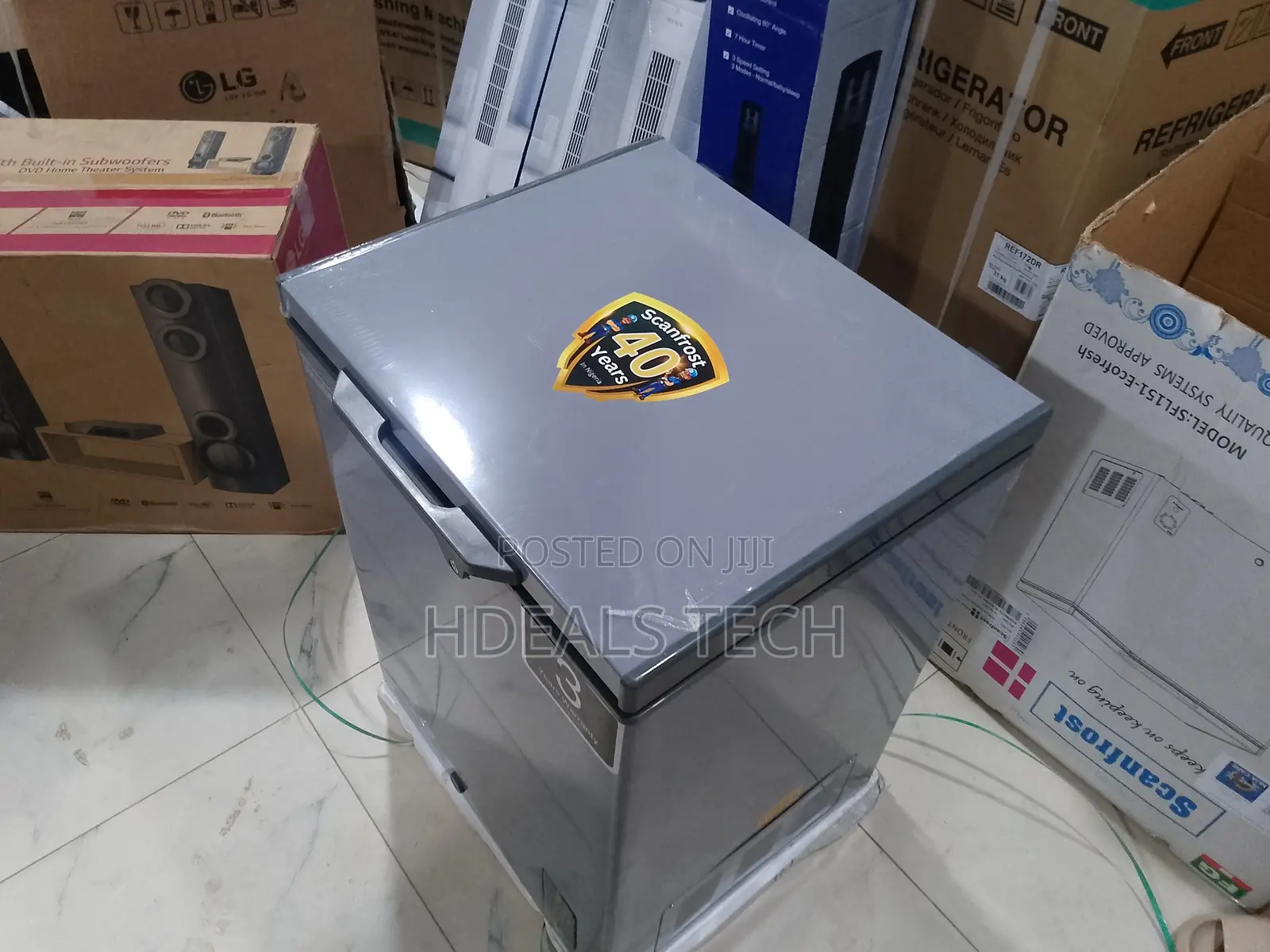Scanfrost 150l Modern Chest Freezer With Long Cooling Retention