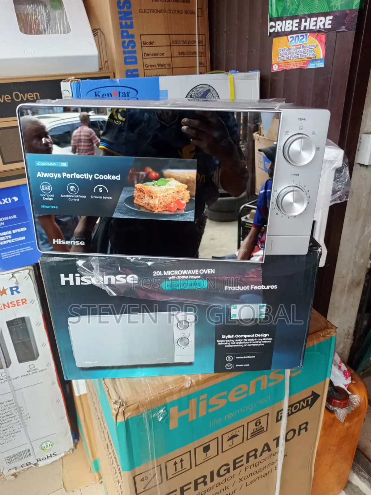 Hisense Microwave 20l | 20moms10-H (Manual) – Silver