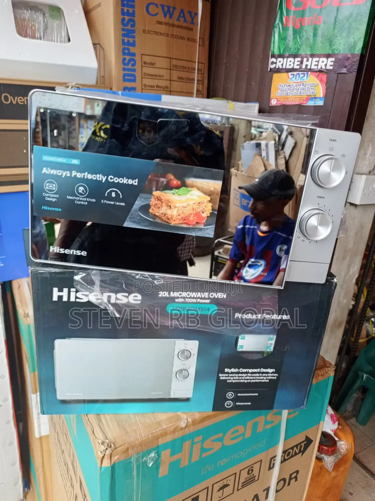 Hisense Microwave 20l | 20moms10-H (Manual) – Silver