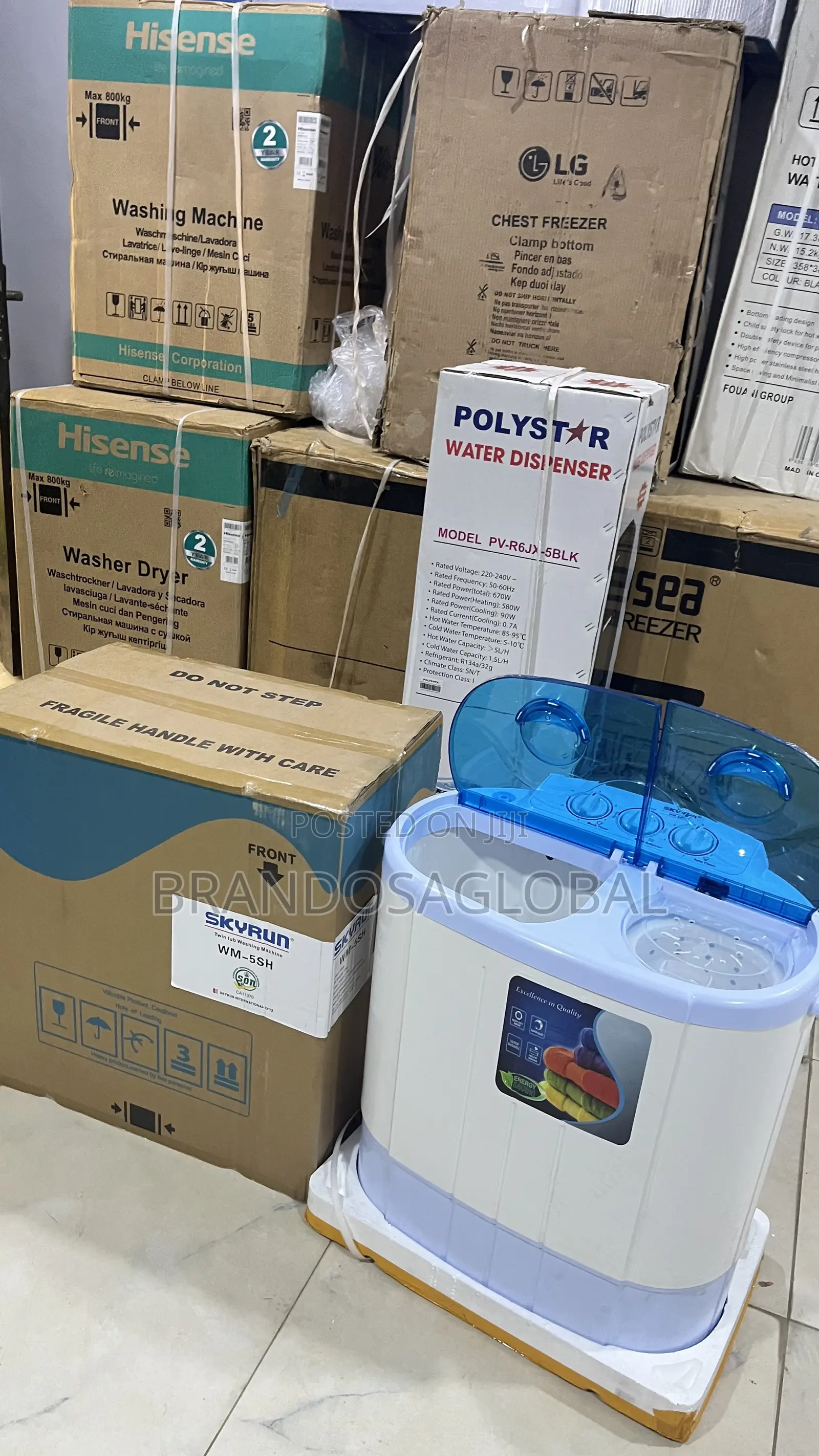 Skyrun 5kg Twin Tub Washing Machine Wm-5sh–Strong Laundry Appliance
